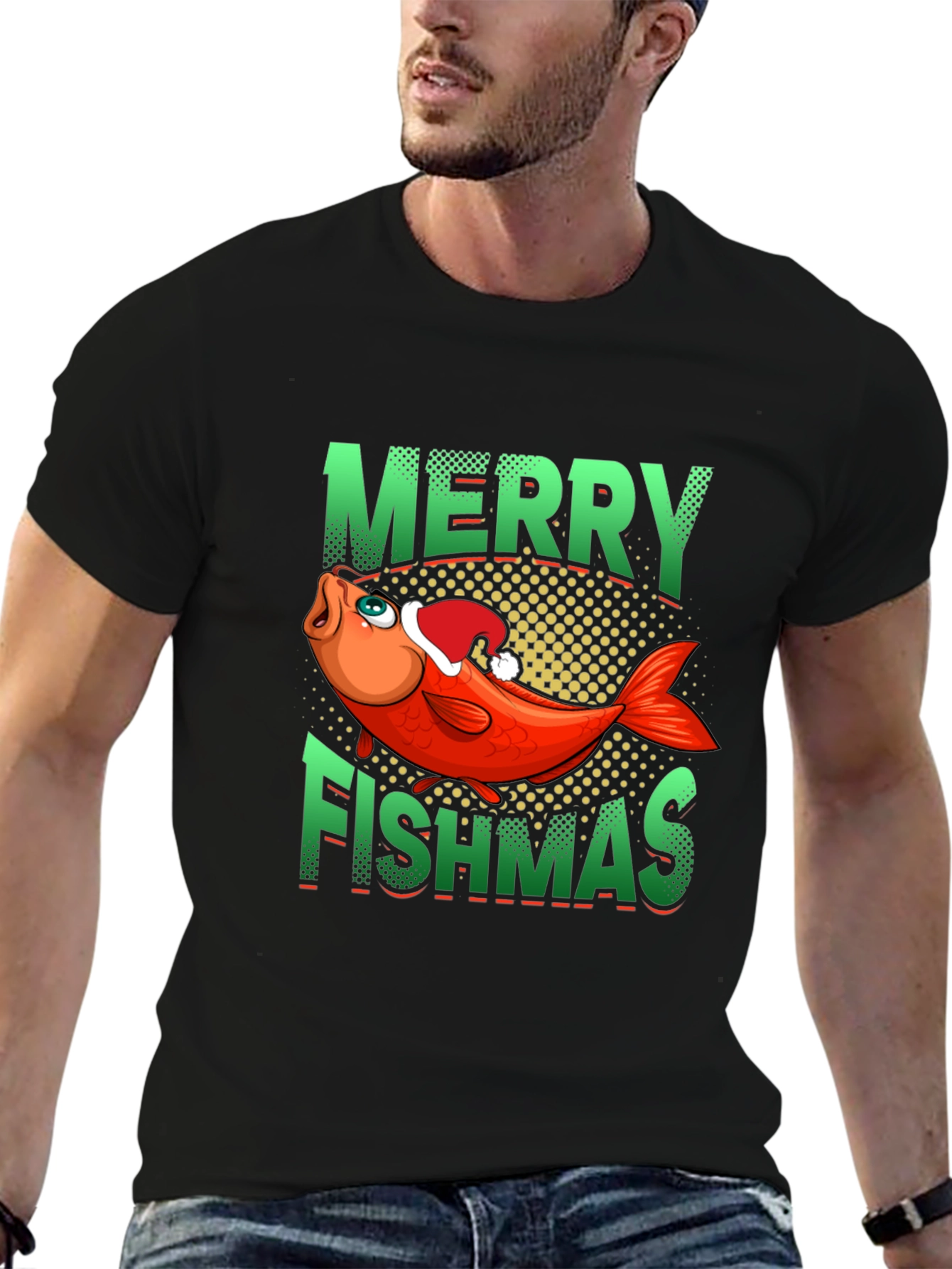 Merry Fishmas Graphic Tee
