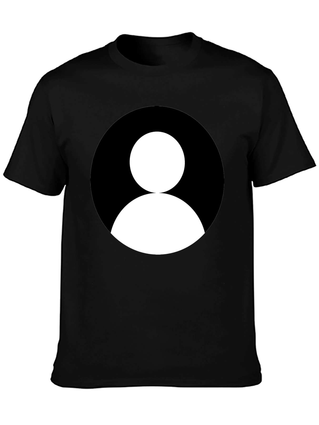 Minimalist Profile Black T-Shirt