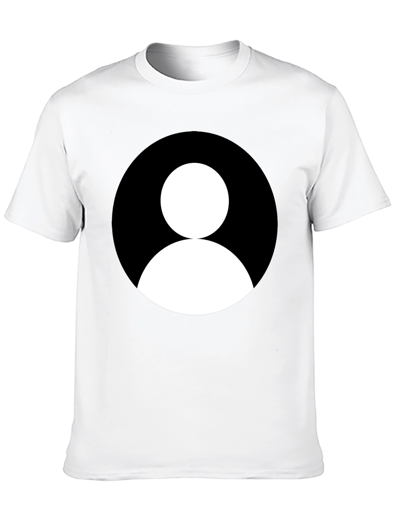 Minimalist Profile Black T-Shirt