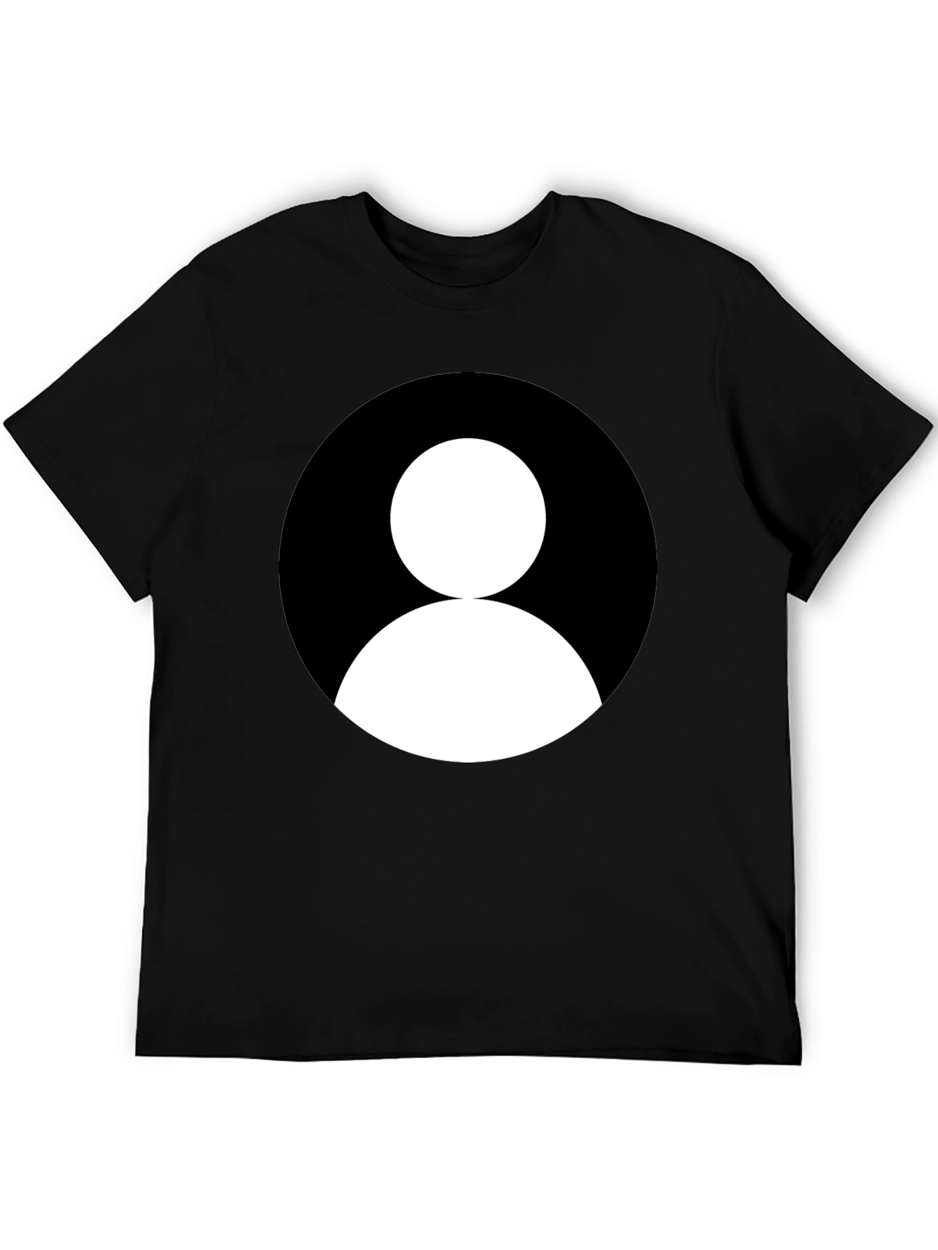 Minimalist Profile Black T-Shirt