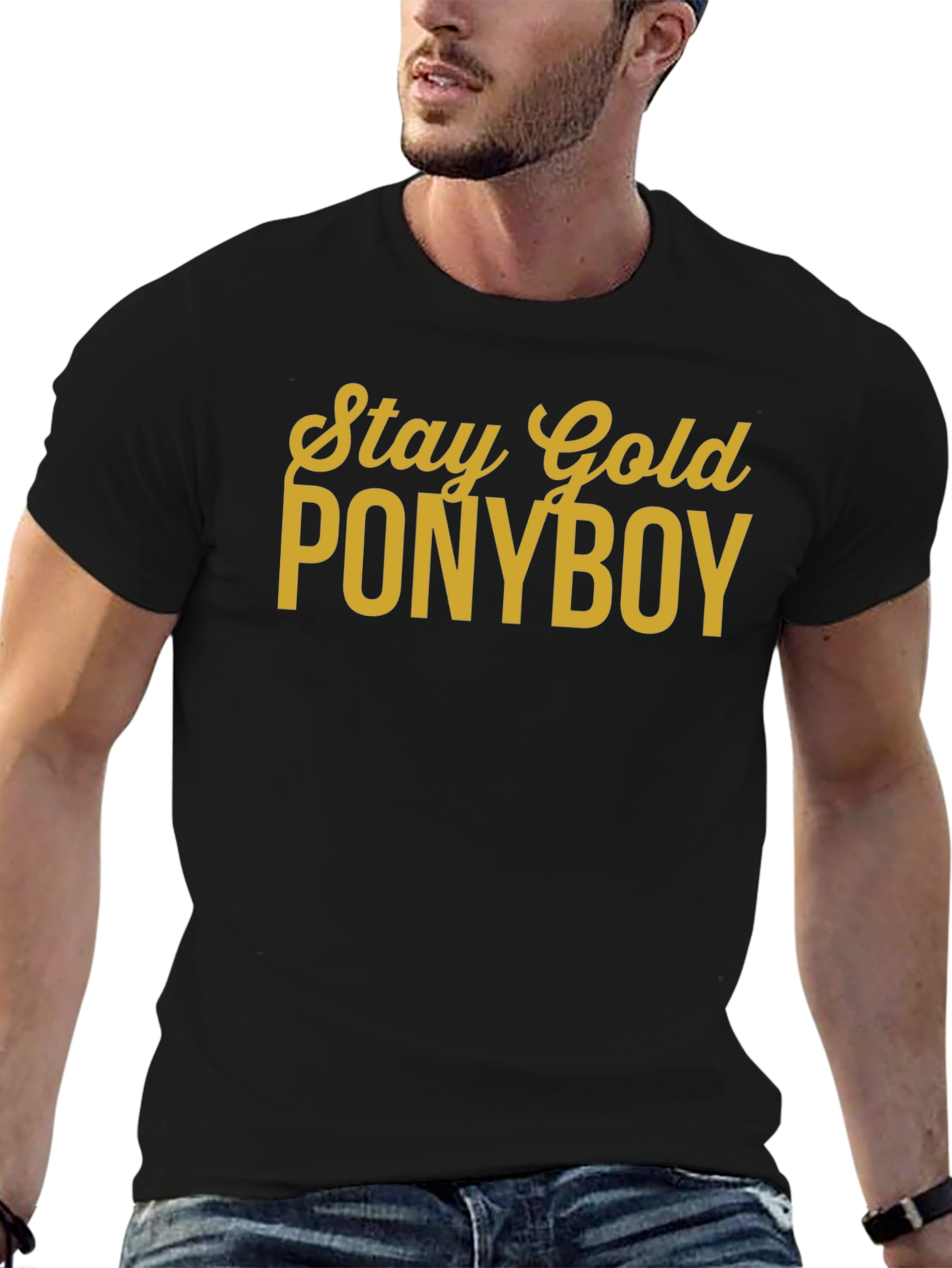 Stay Gold Ponyboy Black T-Shirt