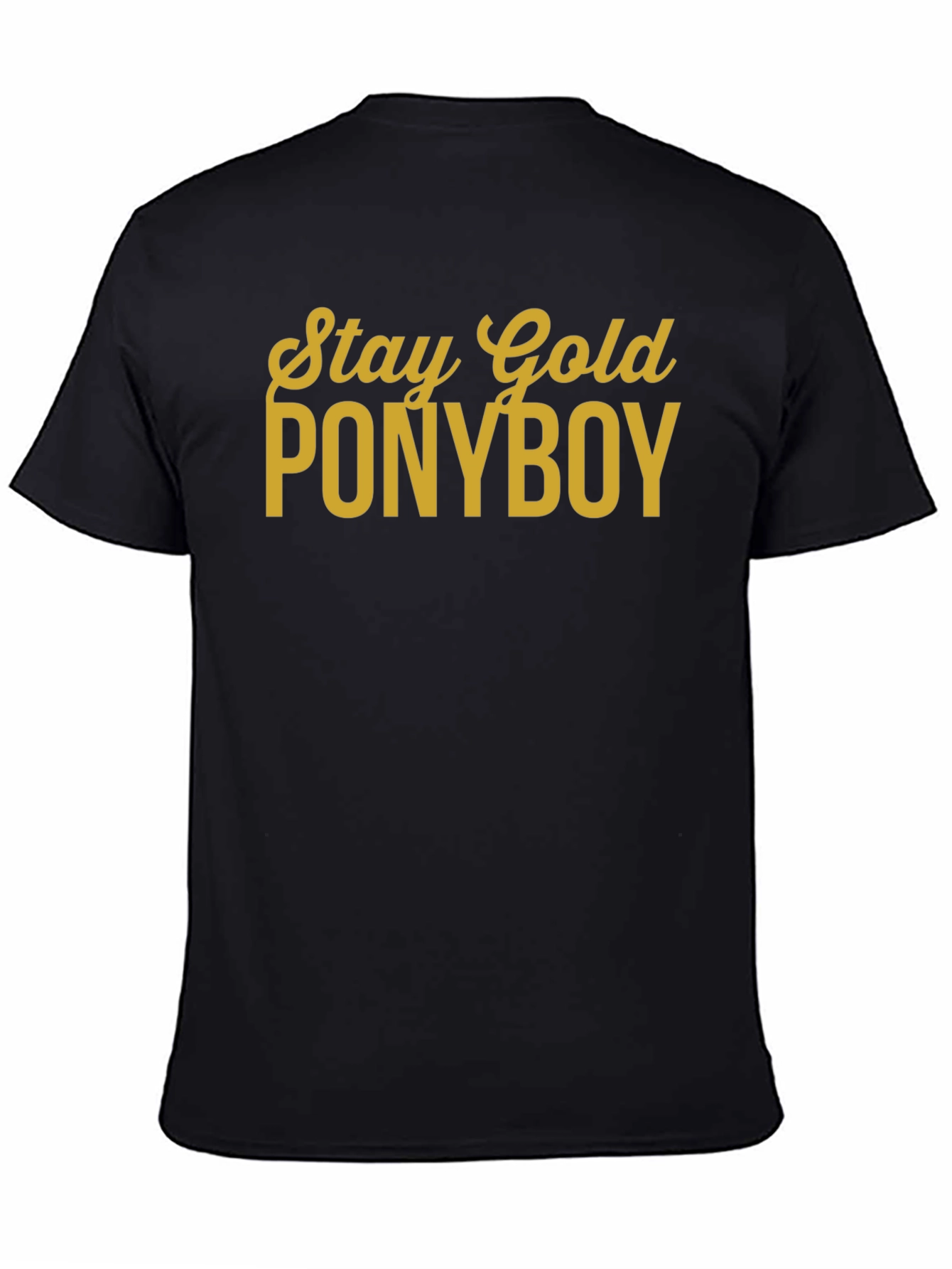 Stay Gold Ponyboy Black T-Shirt