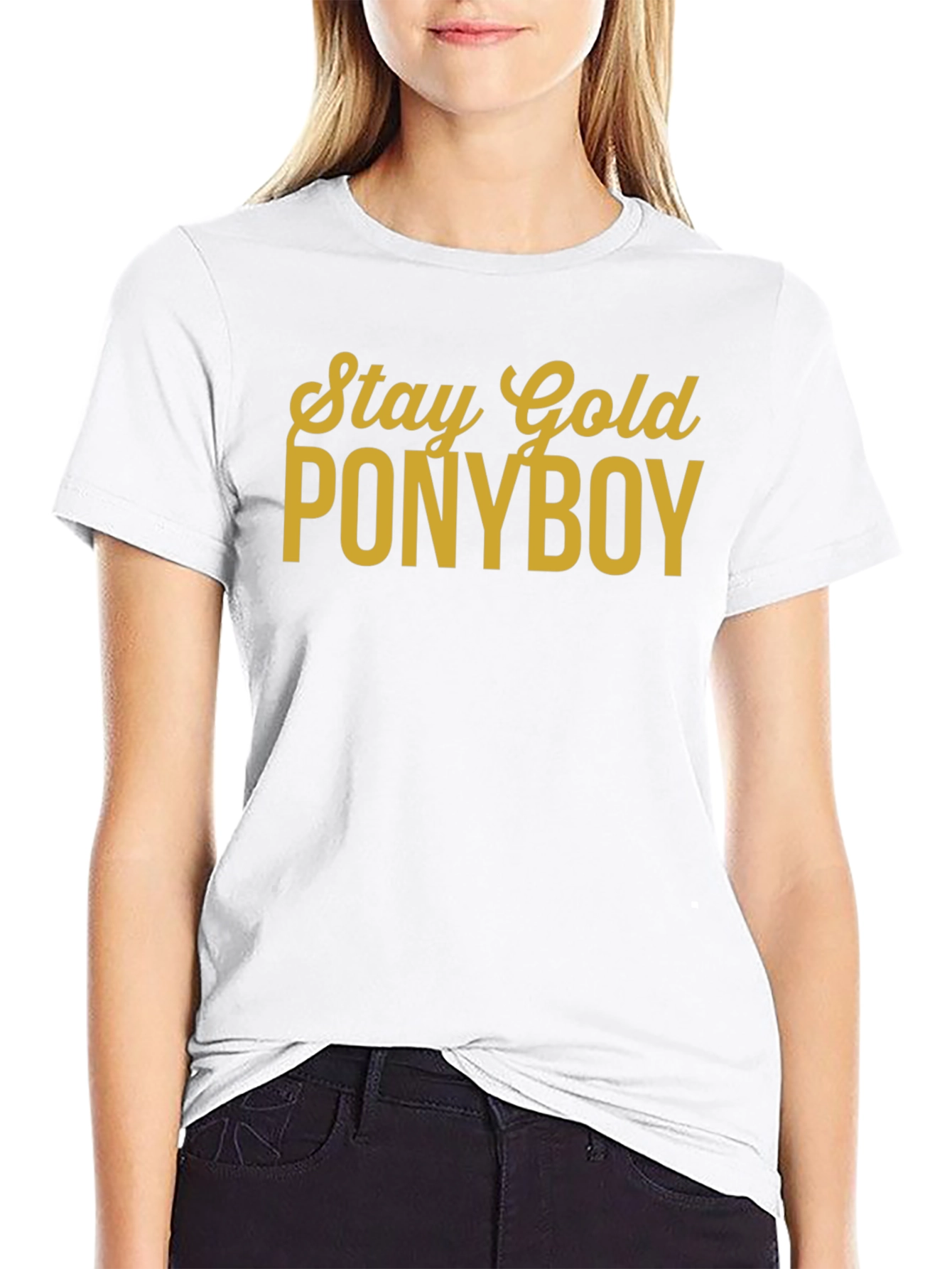 Stay Gold Ponyboy Black T-Shirt