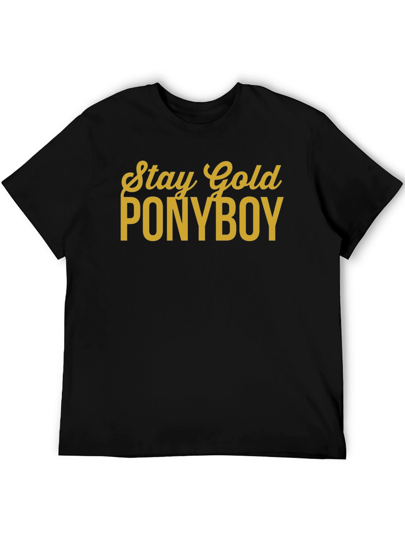 Stay Gold Ponyboy Black T-Shirt