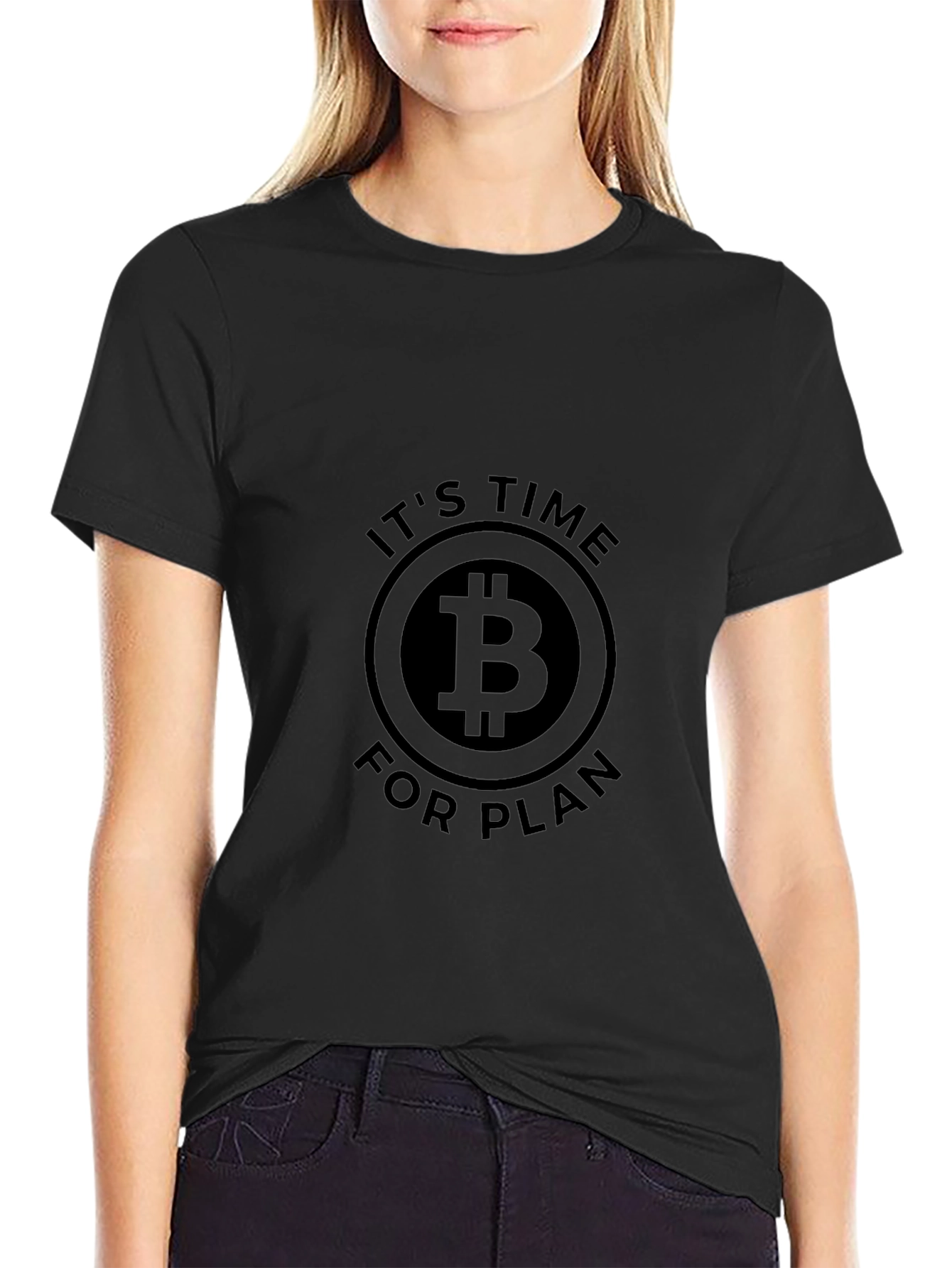 Bitcoin Its Time for Plan B Black T-Shirt