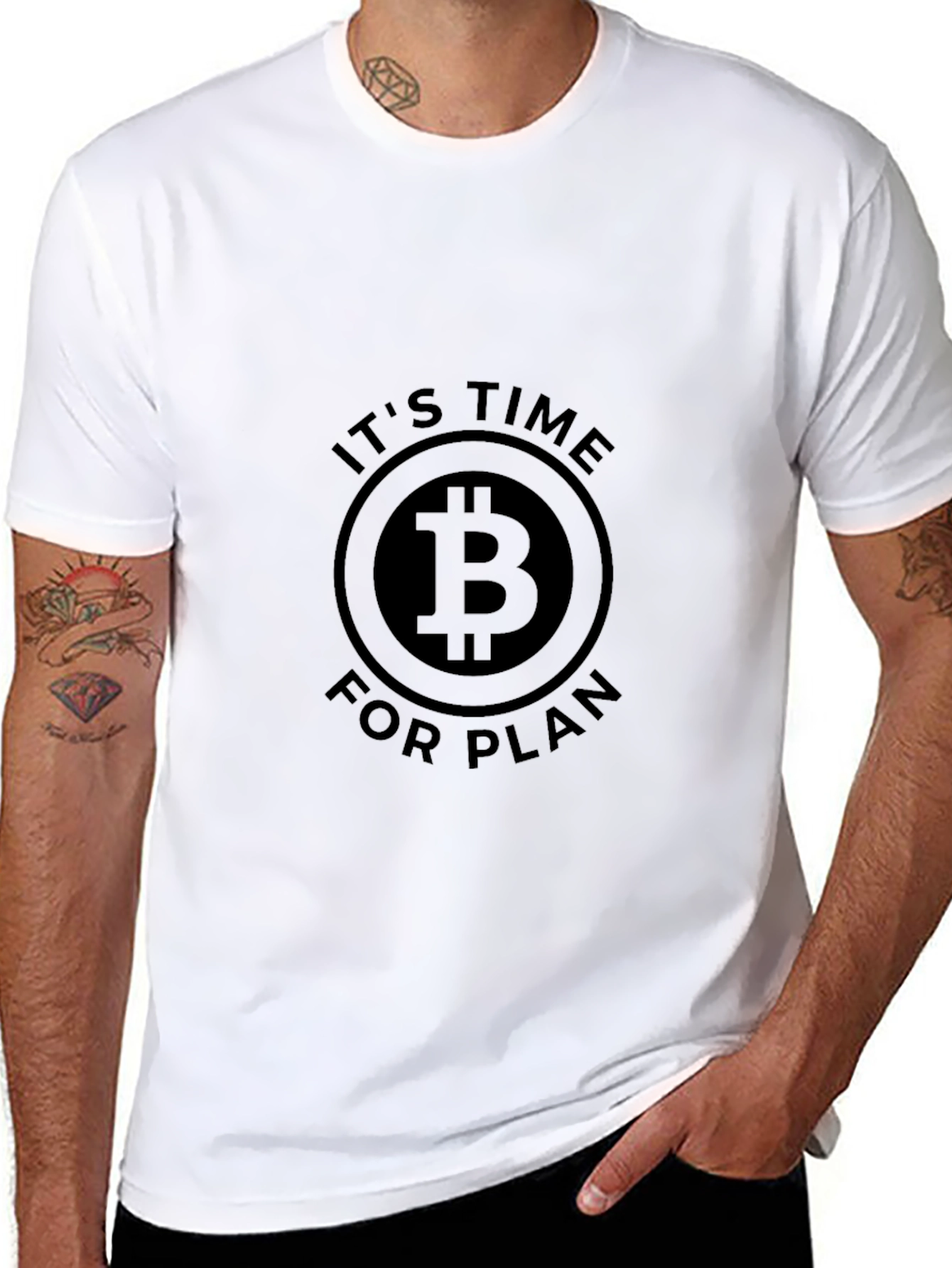 Bitcoin Its Time for Plan B Black T-Shirt