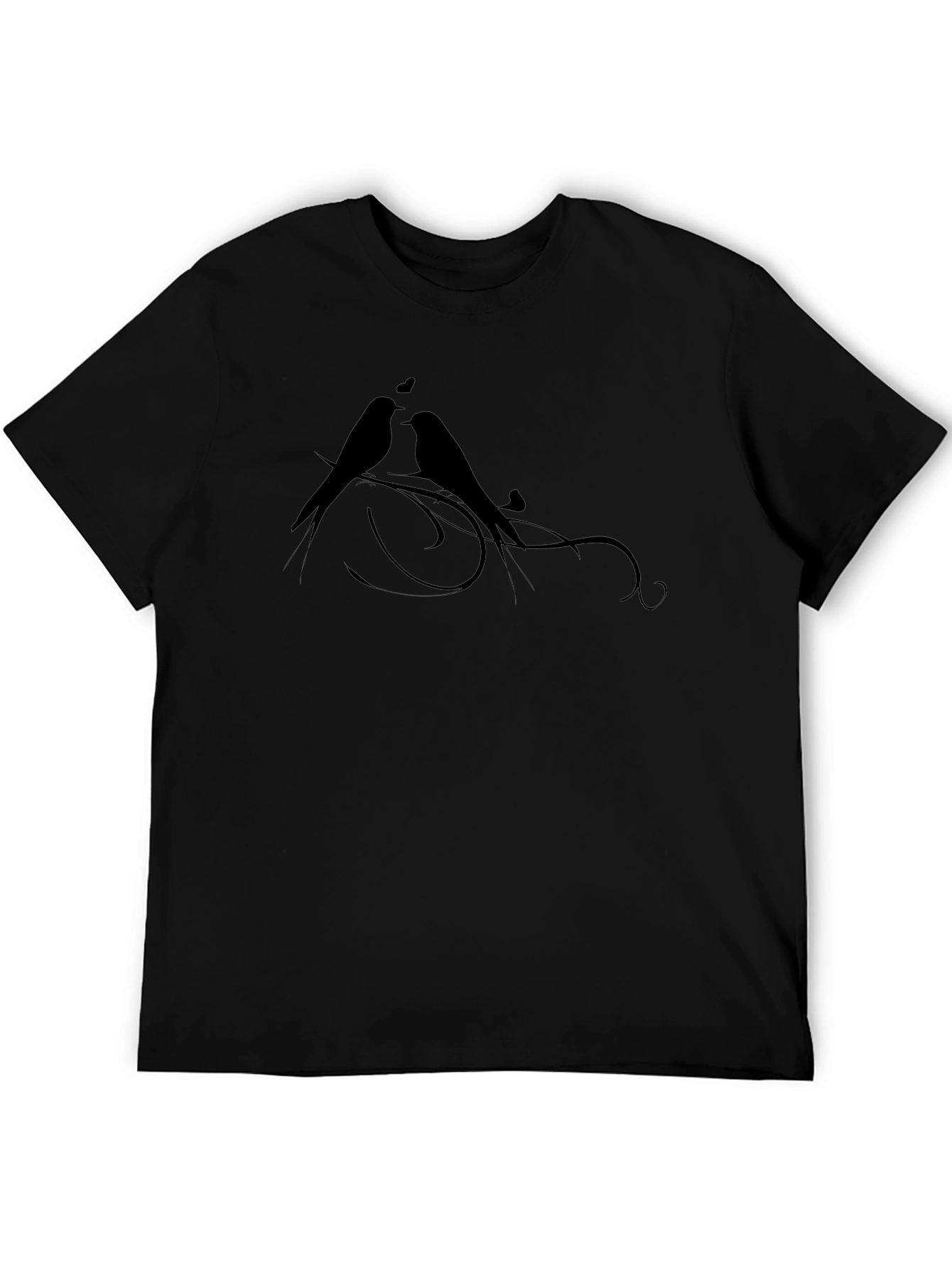 Love Birds Graphic Tee - Black