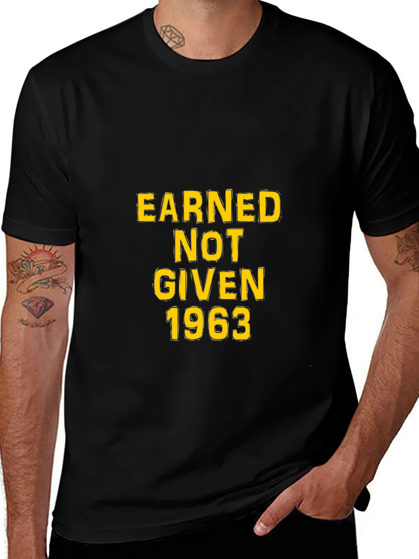 Earned Not Given 1963 Black Tee