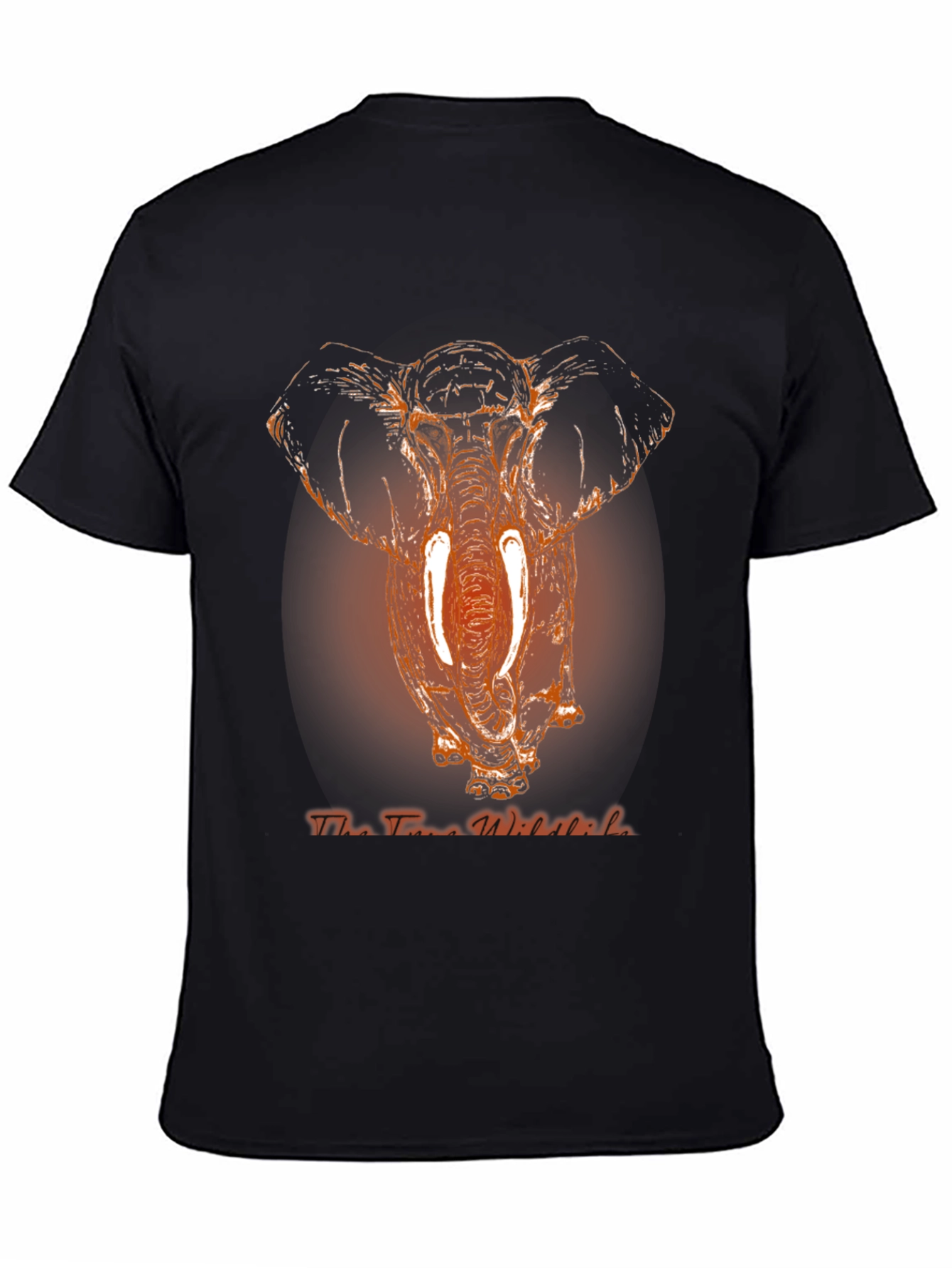 Elephant Graphic Print Mens T-Shirt