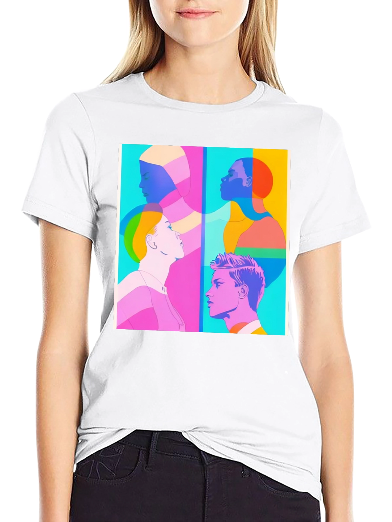 Modern Art Graphic Tee - Unisex Black T-Shirt