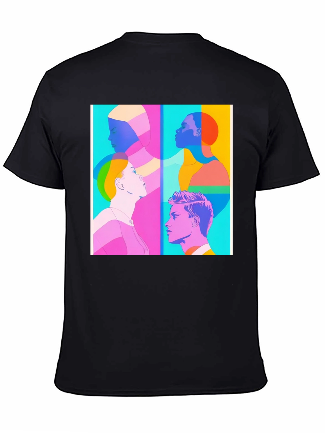 Modern Art Graphic Tee - Unisex Black T-Shirt