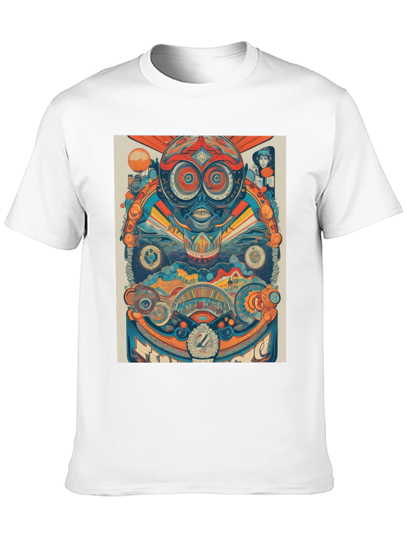 Psychedelic Graphic Print T-Shirt