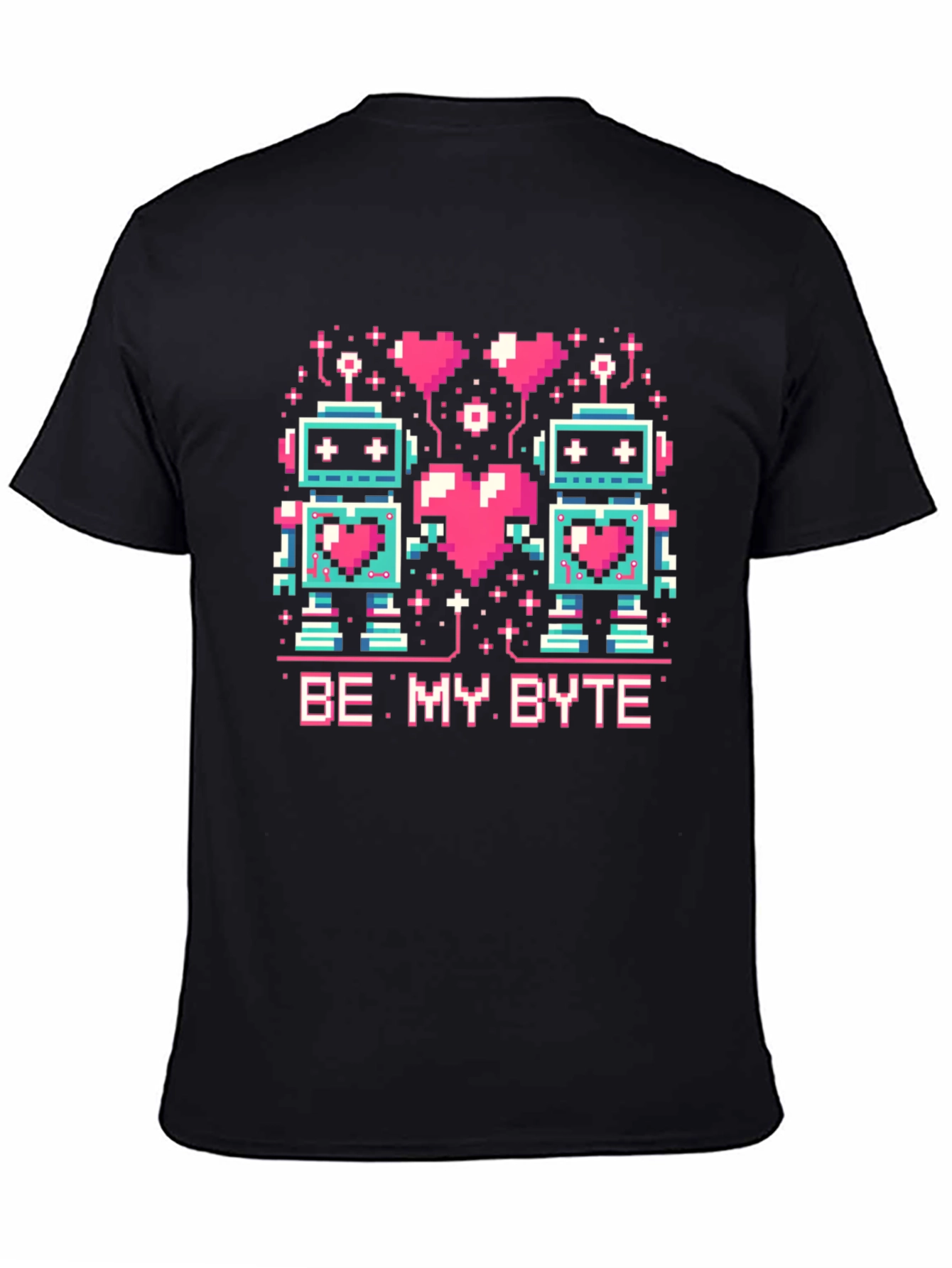 Be My Byte Robot Valentines Day T-Shirt