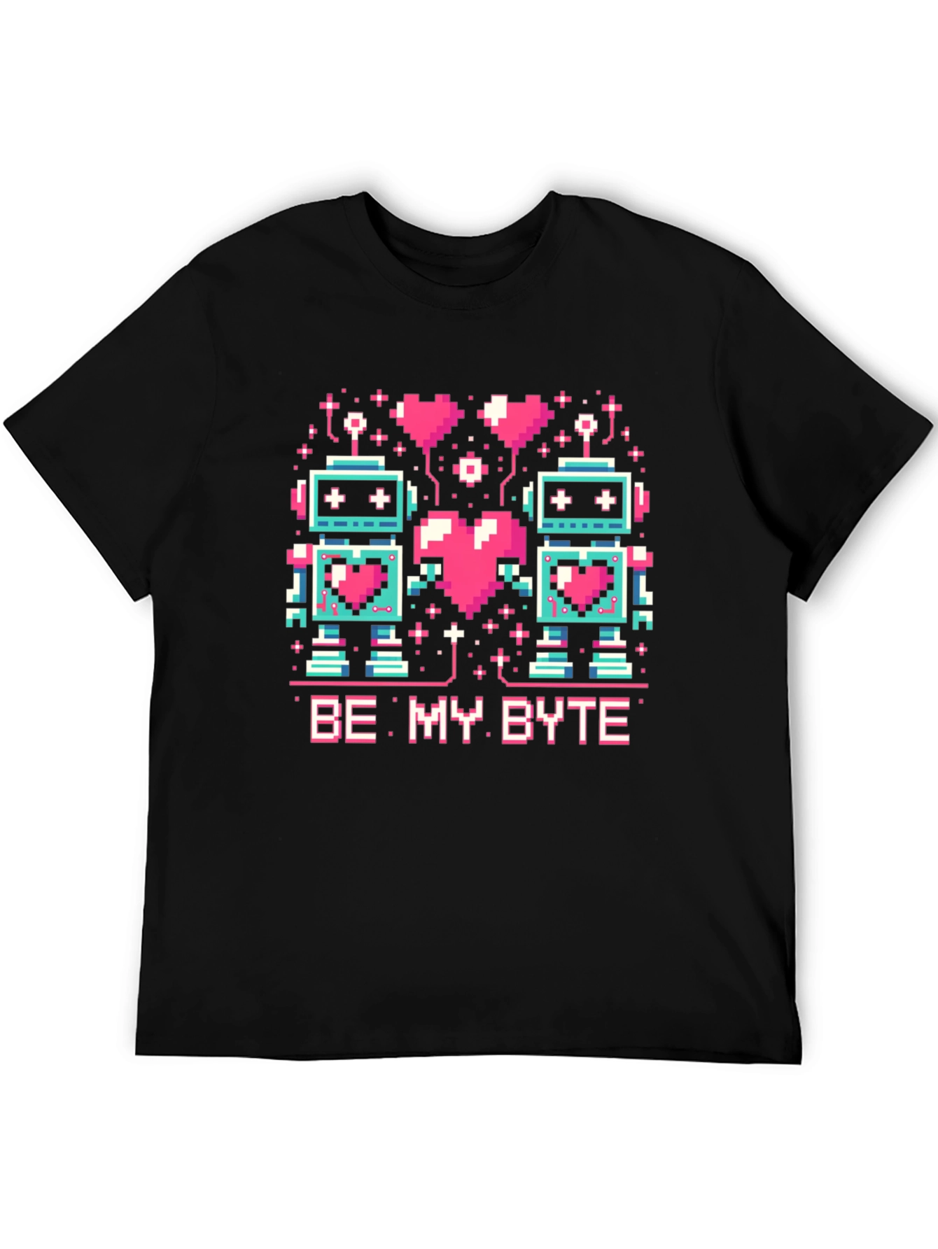 Be My Byte Robot Valentines Day T-Shirt