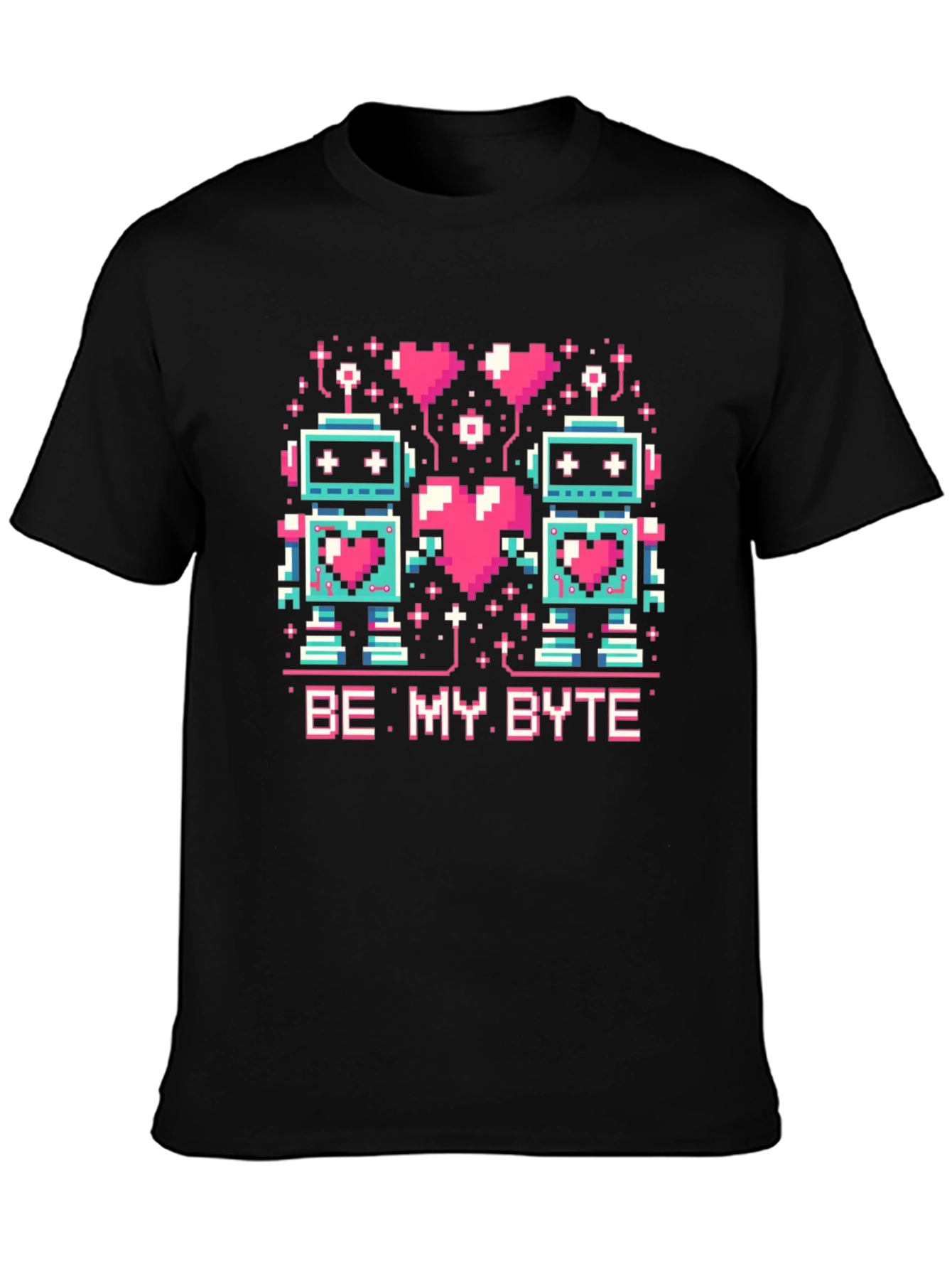 Be My Byte Robot Valentines Day T-Shirt