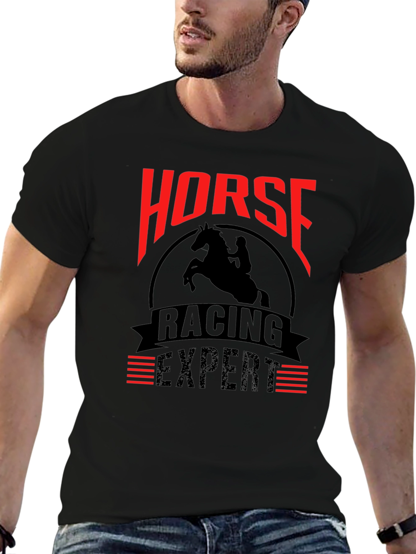 Horse Racing Expert Graphic T-Shirt
