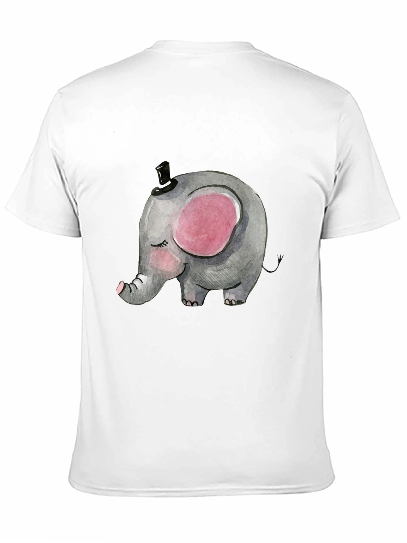 Elephant Top Hat Graphic T-Shirt