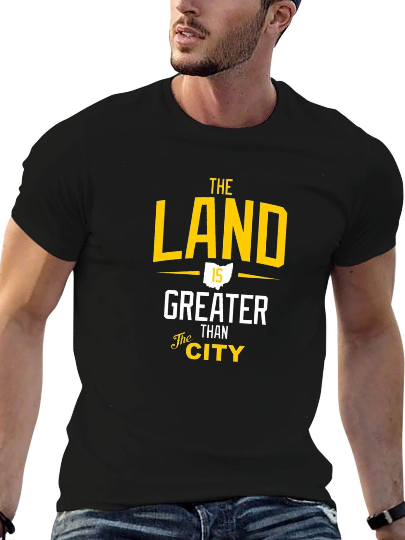 The Land is Greater Than The City Graphic Tee