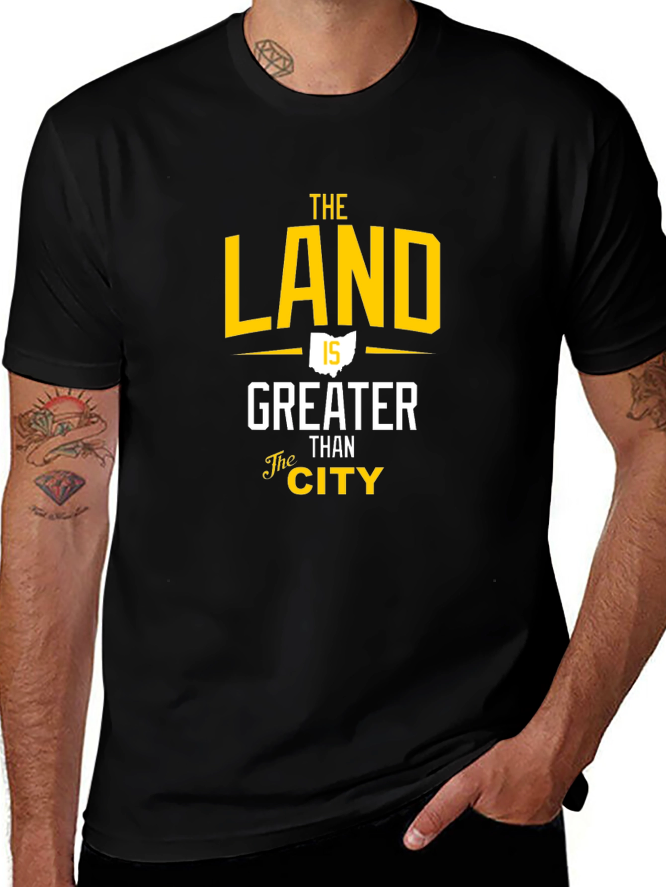 The Land is Greater Than The City Graphic Tee