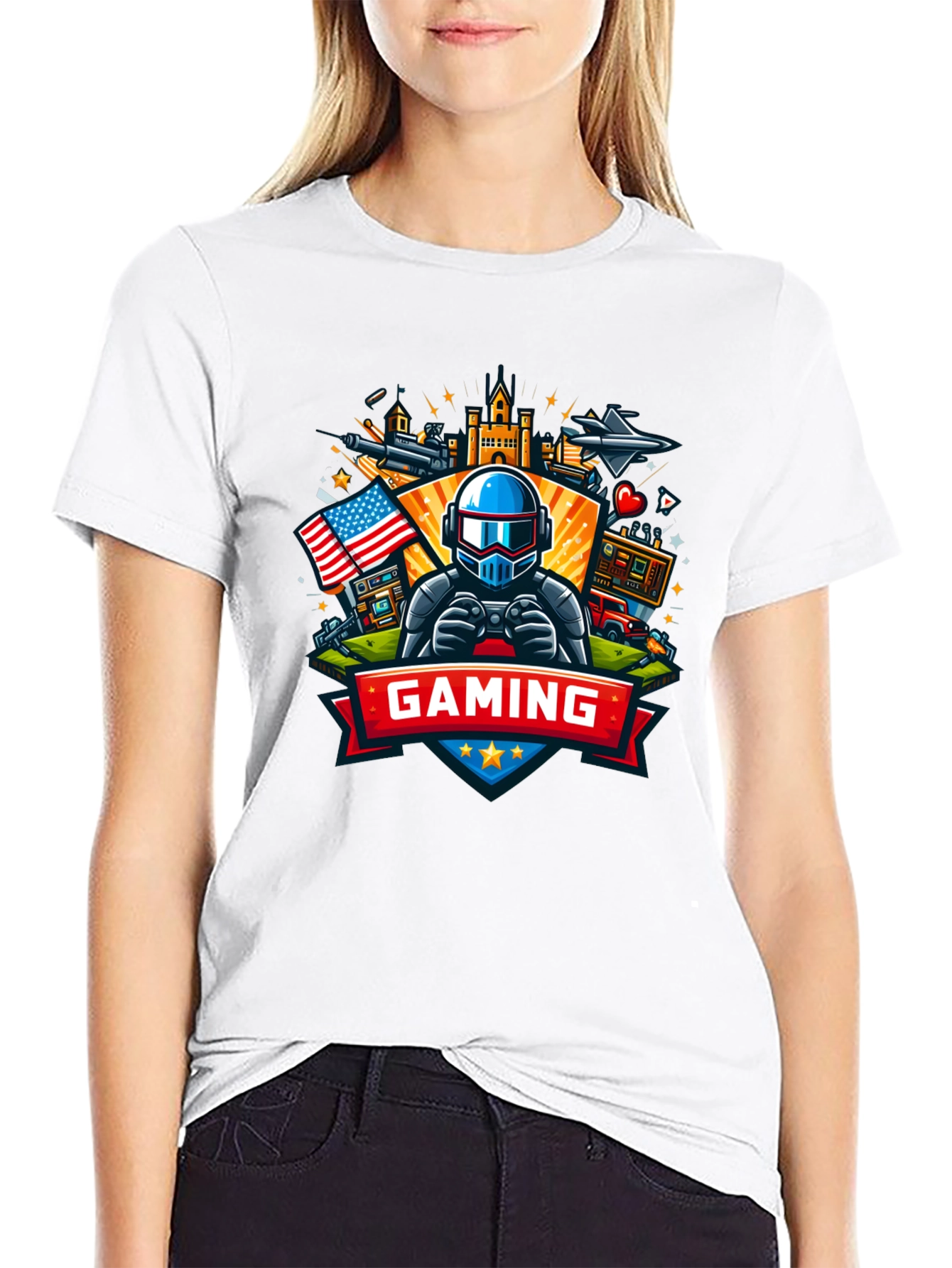 Gaming T-Shirt - USA Gamer Tee