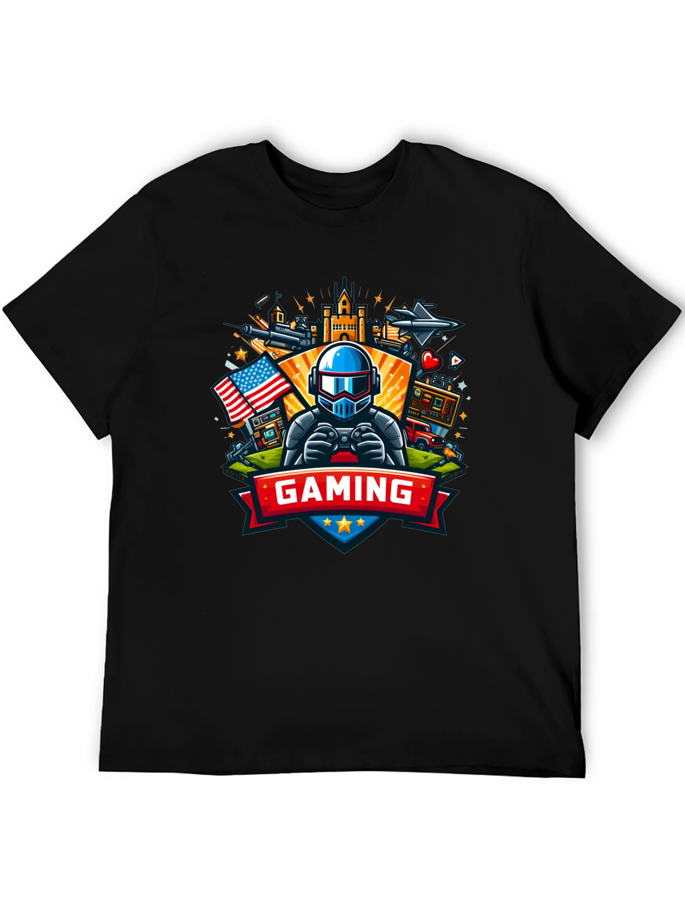 Gaming T-Shirt - USA Gamer Tee