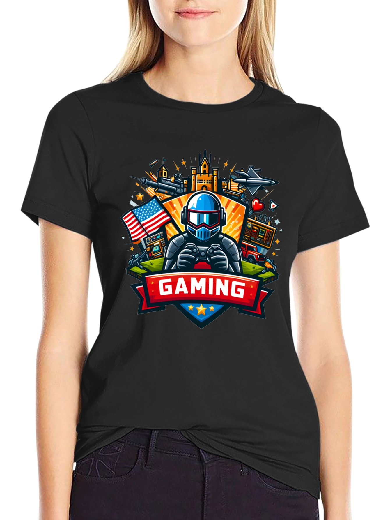 Gaming T-Shirt - USA Gamer Tee
