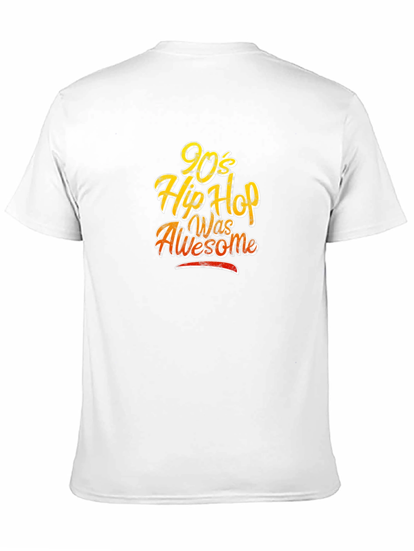 90s Hip Hop Was Awesome Black T-Shirt