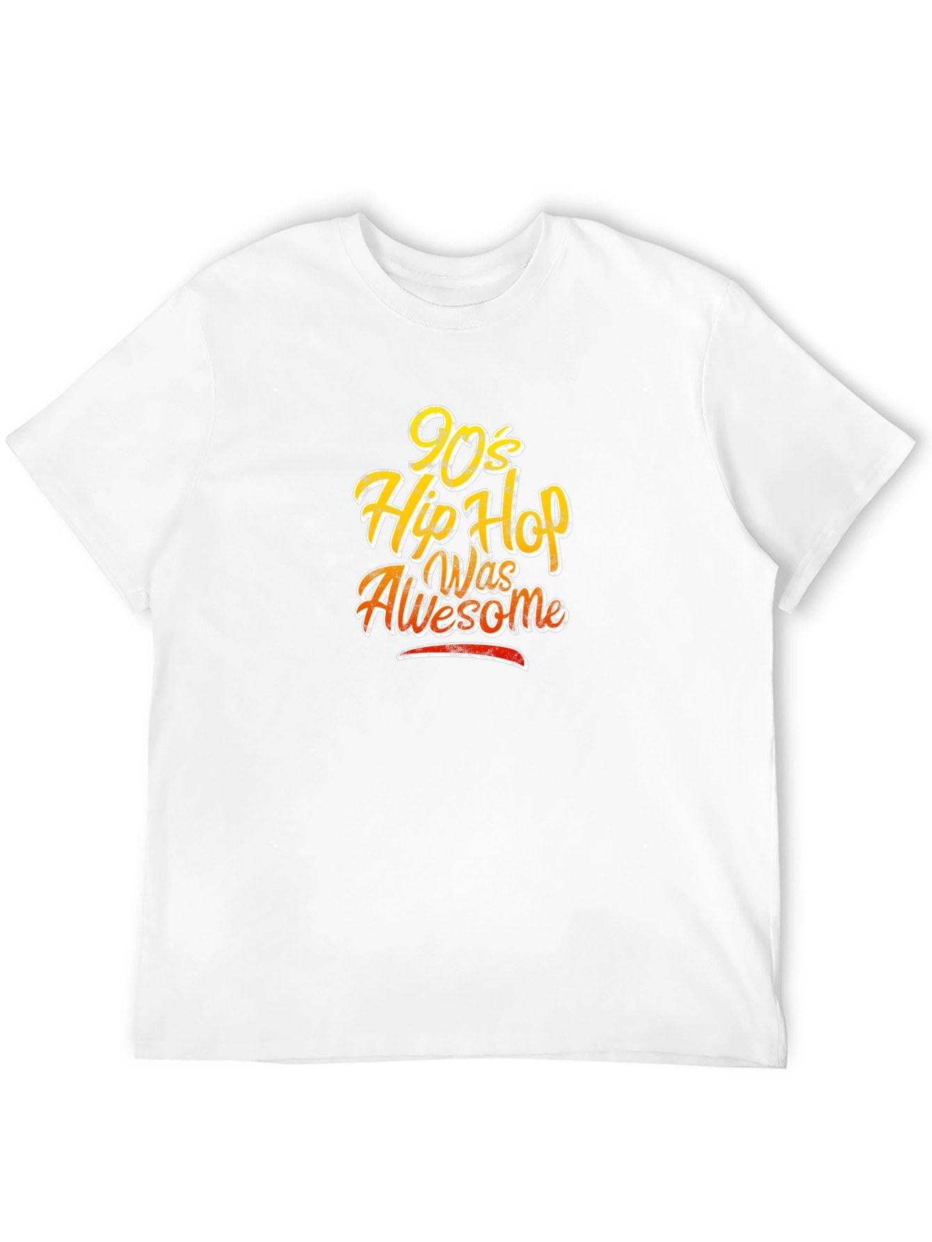 90s Hip Hop Was Awesome Black T-Shirt