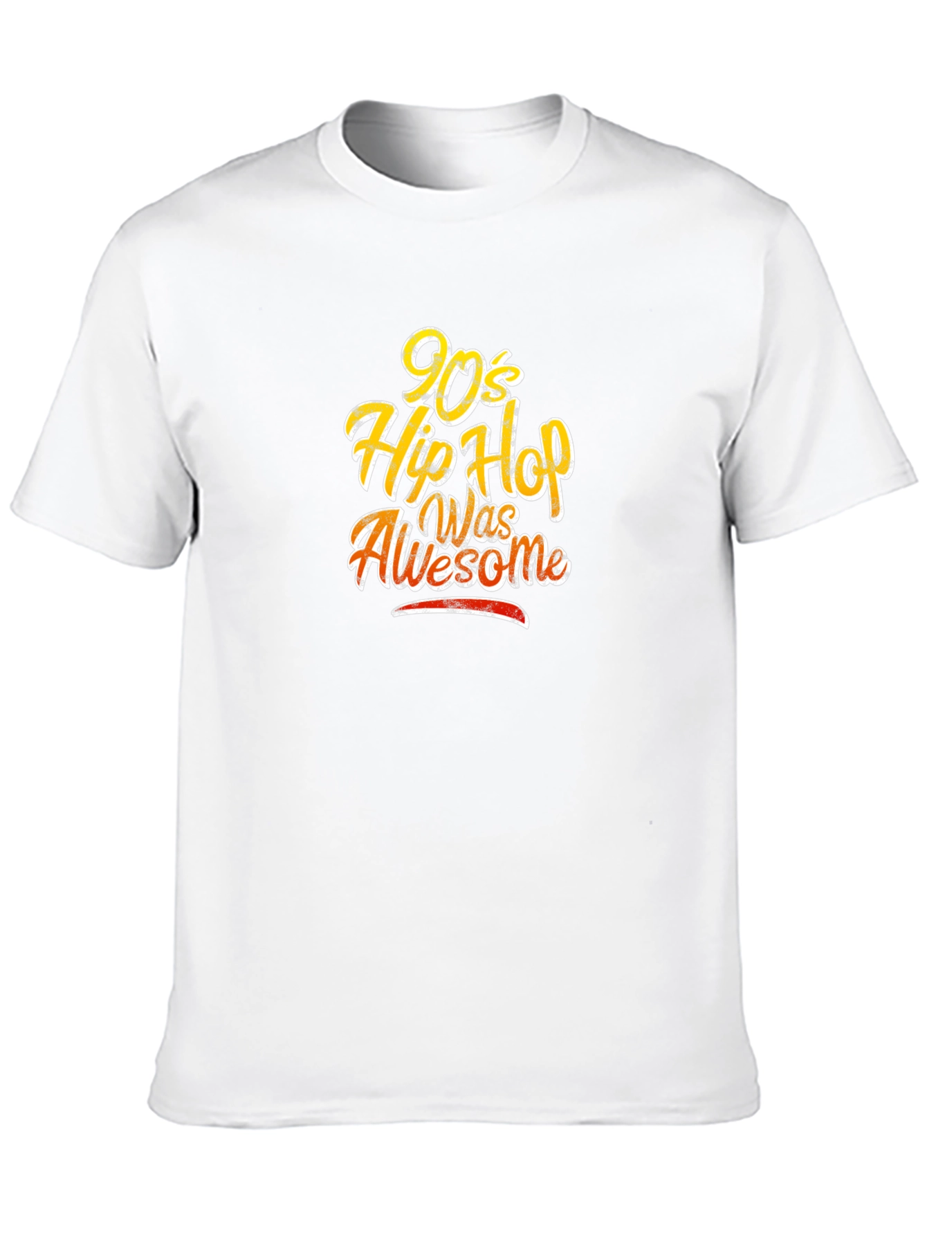 90s Hip Hop Was Awesome Black T-Shirt