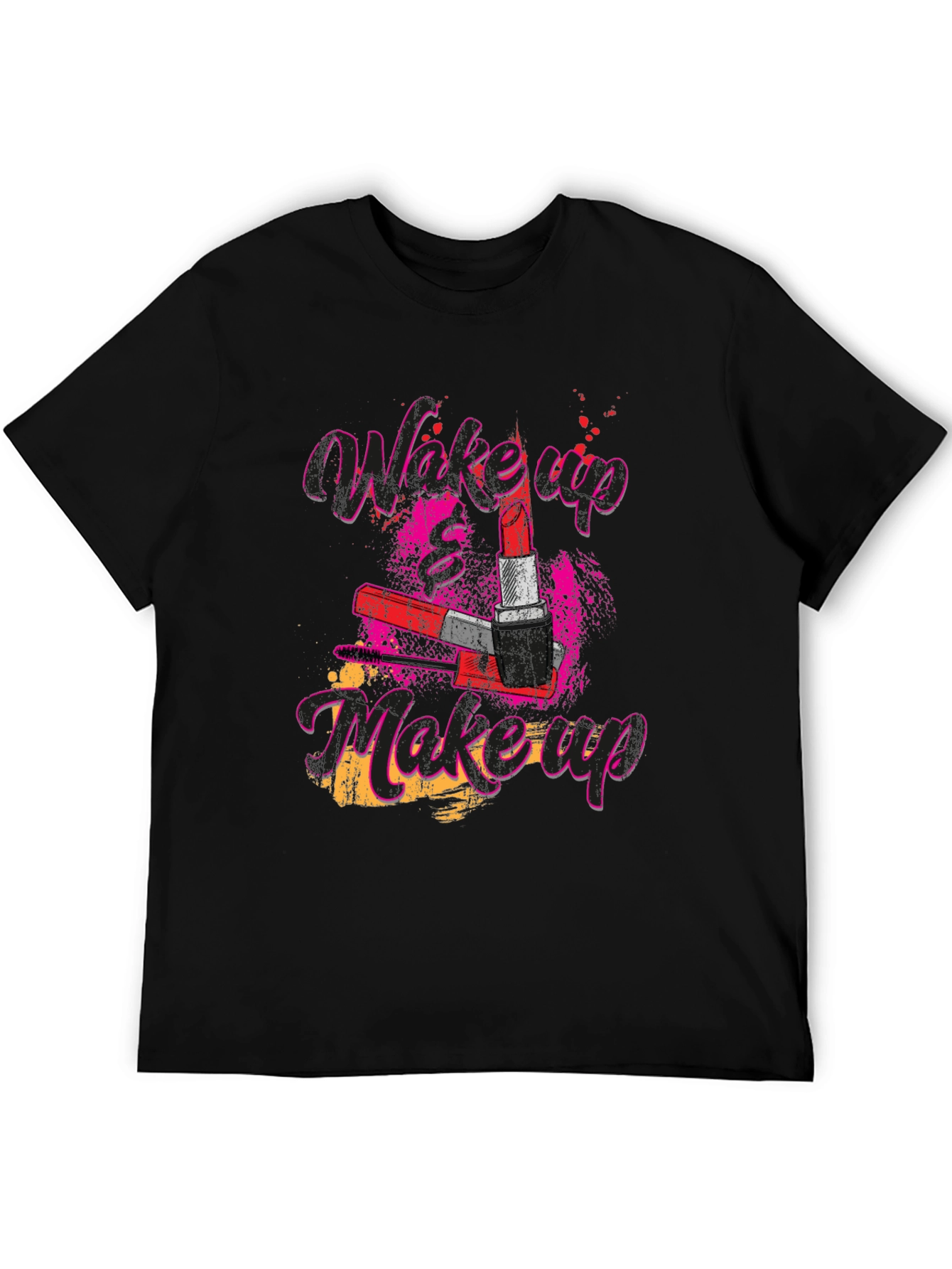 Wake Up Makeup Graphic Tee