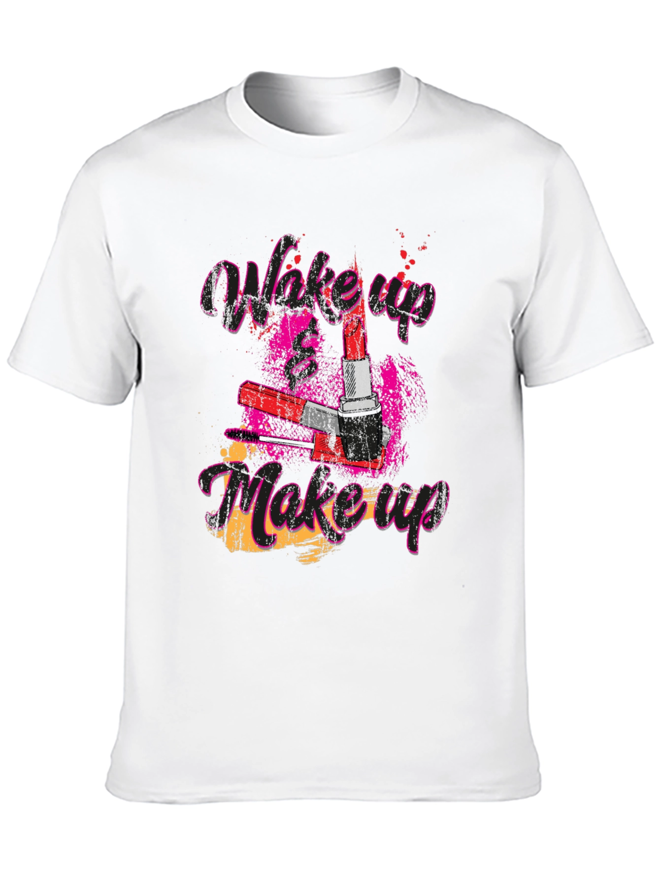 Wake Up Makeup Graphic Tee