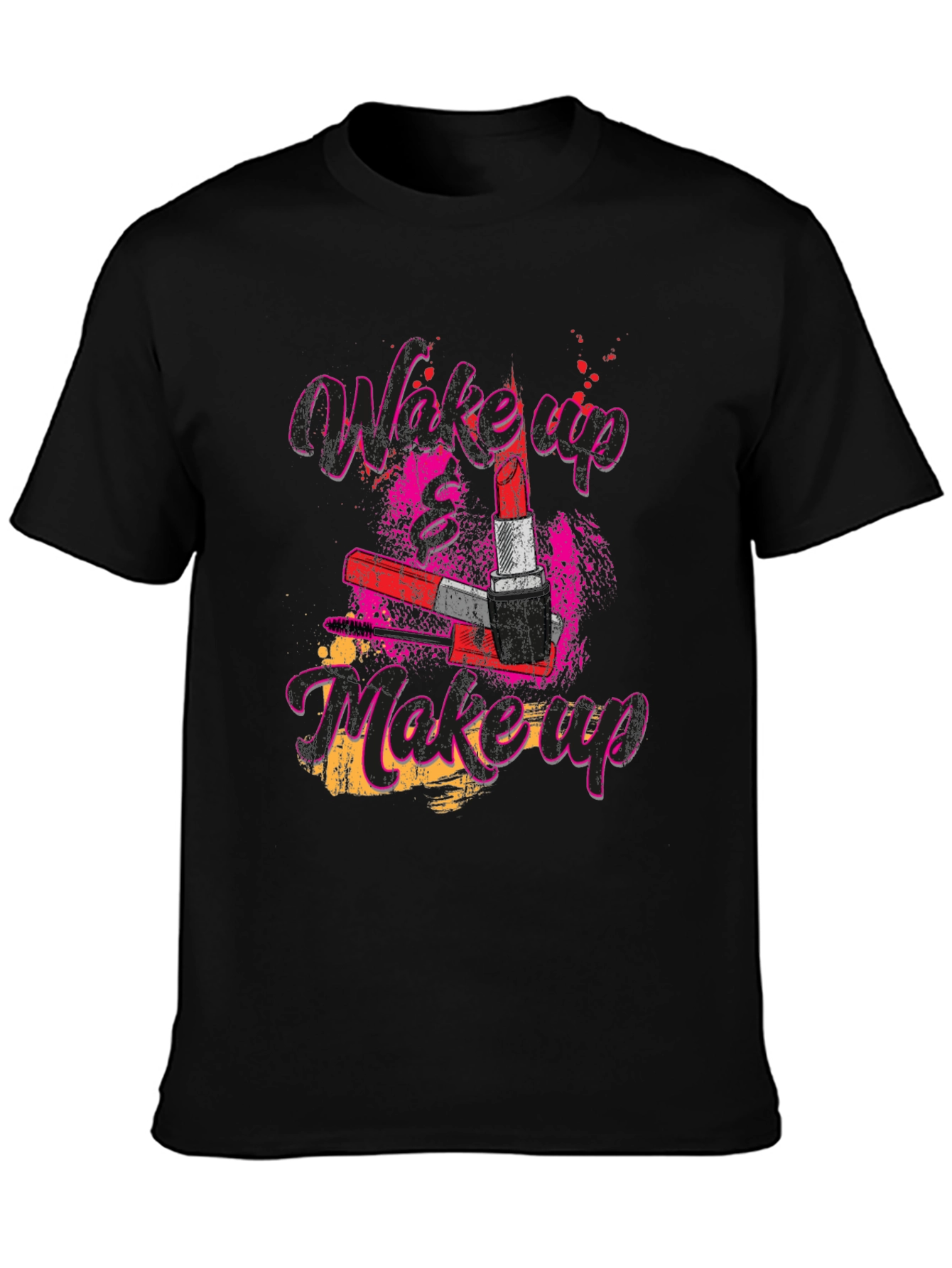Wake Up Makeup Graphic Tee