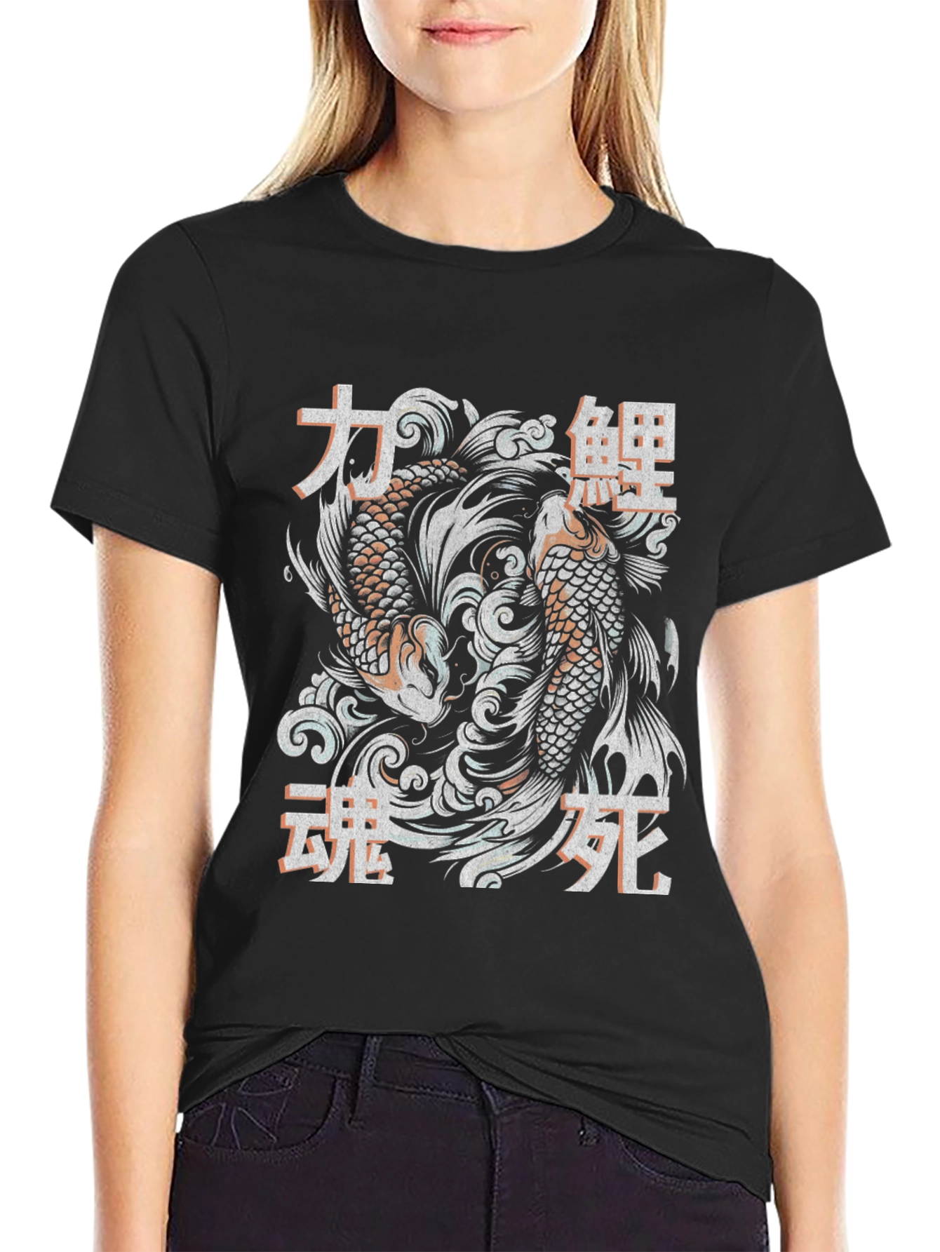 Koi Fish Graphic Tee - Japanese Style