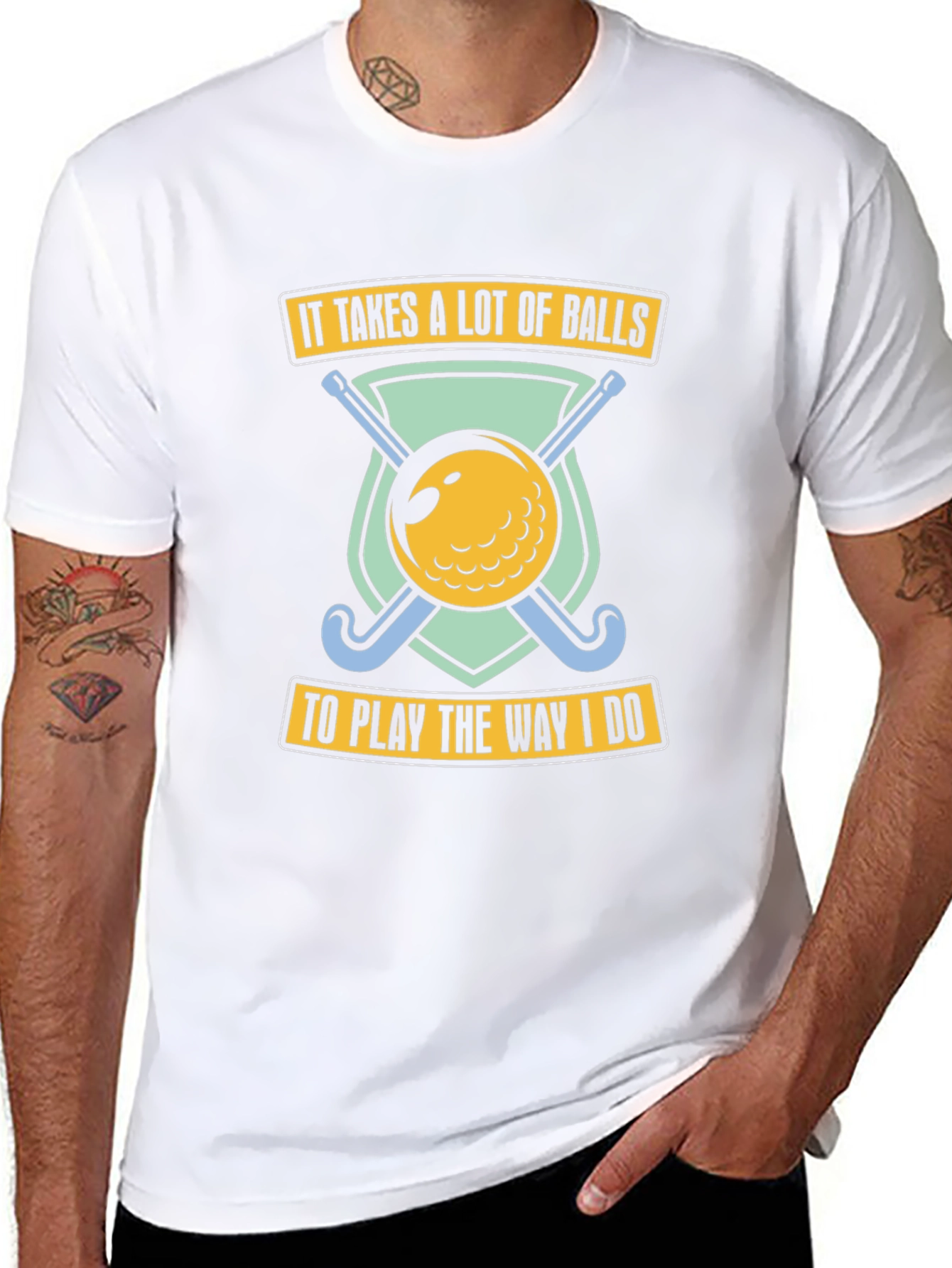 Golf Balls Humor Graphic T-Shirt