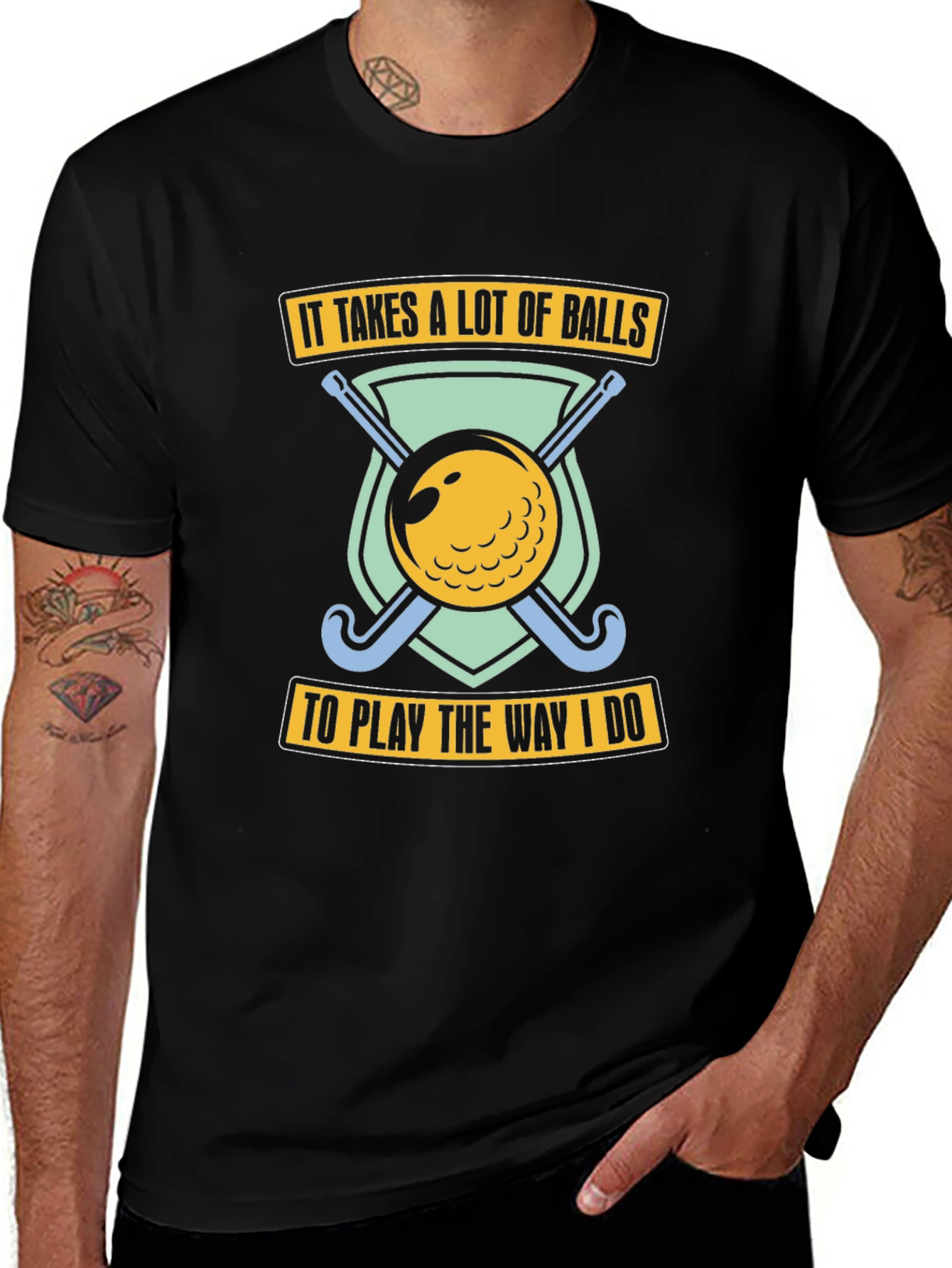 Golf Balls Humor Graphic T-Shirt