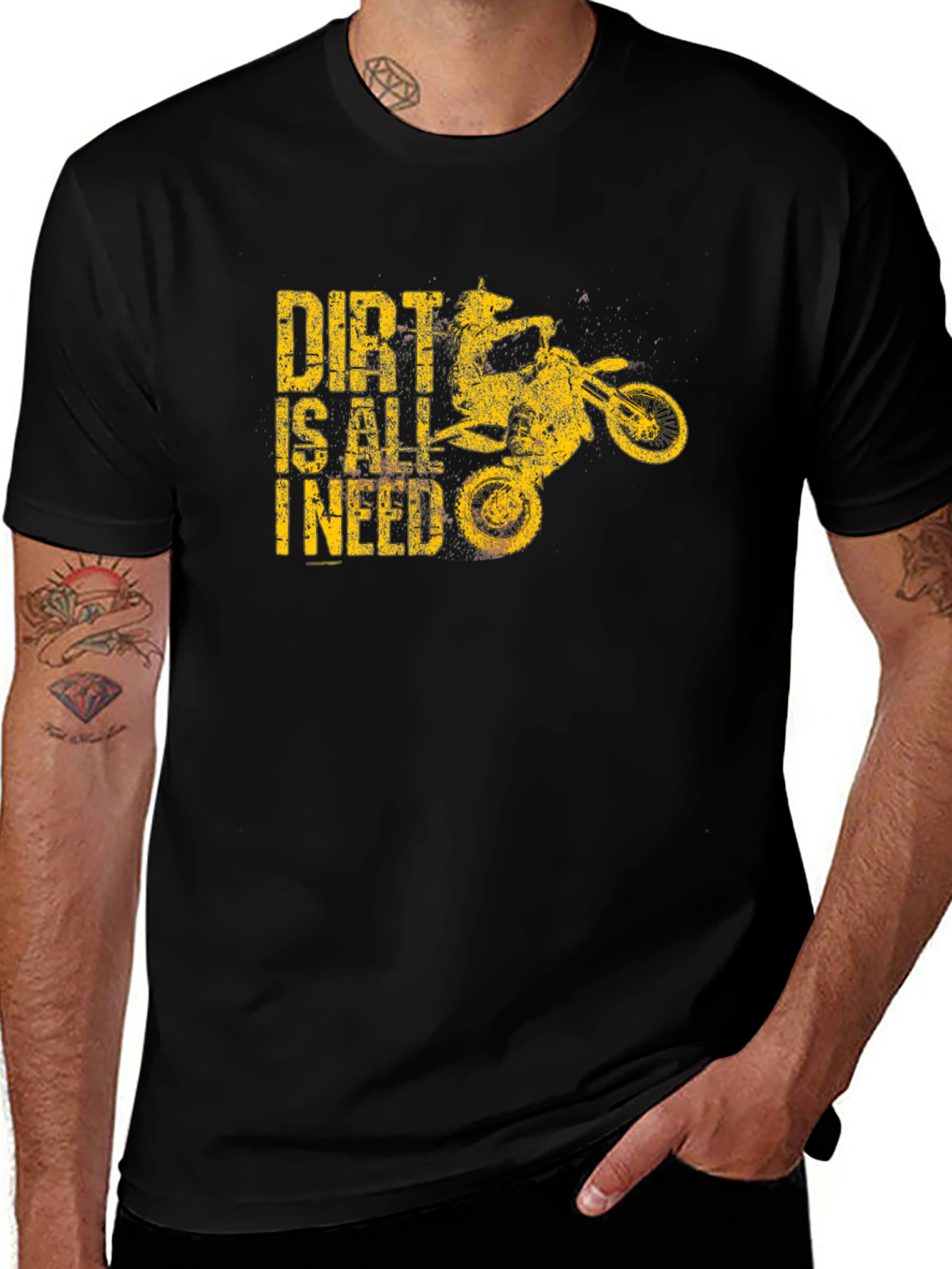 Dirt Is All I Need T-Shirt - Motocross Design