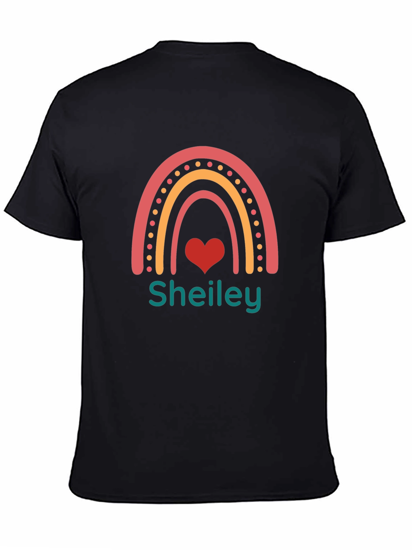 Rainbow Heart Personalized T-Shirt