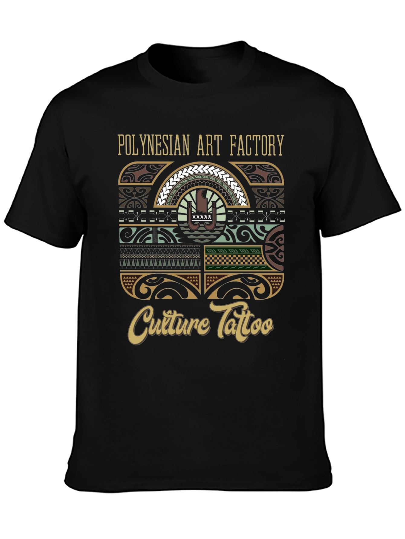 Polynesian Art Factory Culture Tattoo Graphic T-Shirt