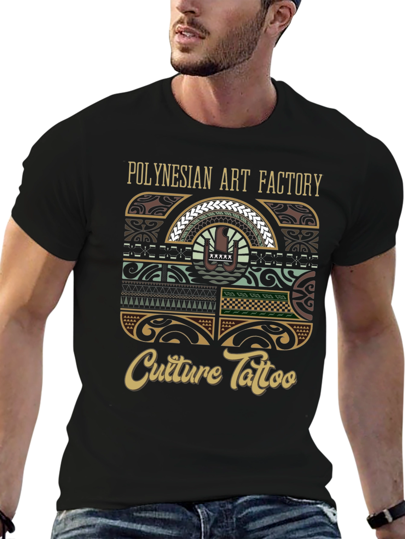 Polynesian Art Factory Culture Tattoo Graphic T-Shirt