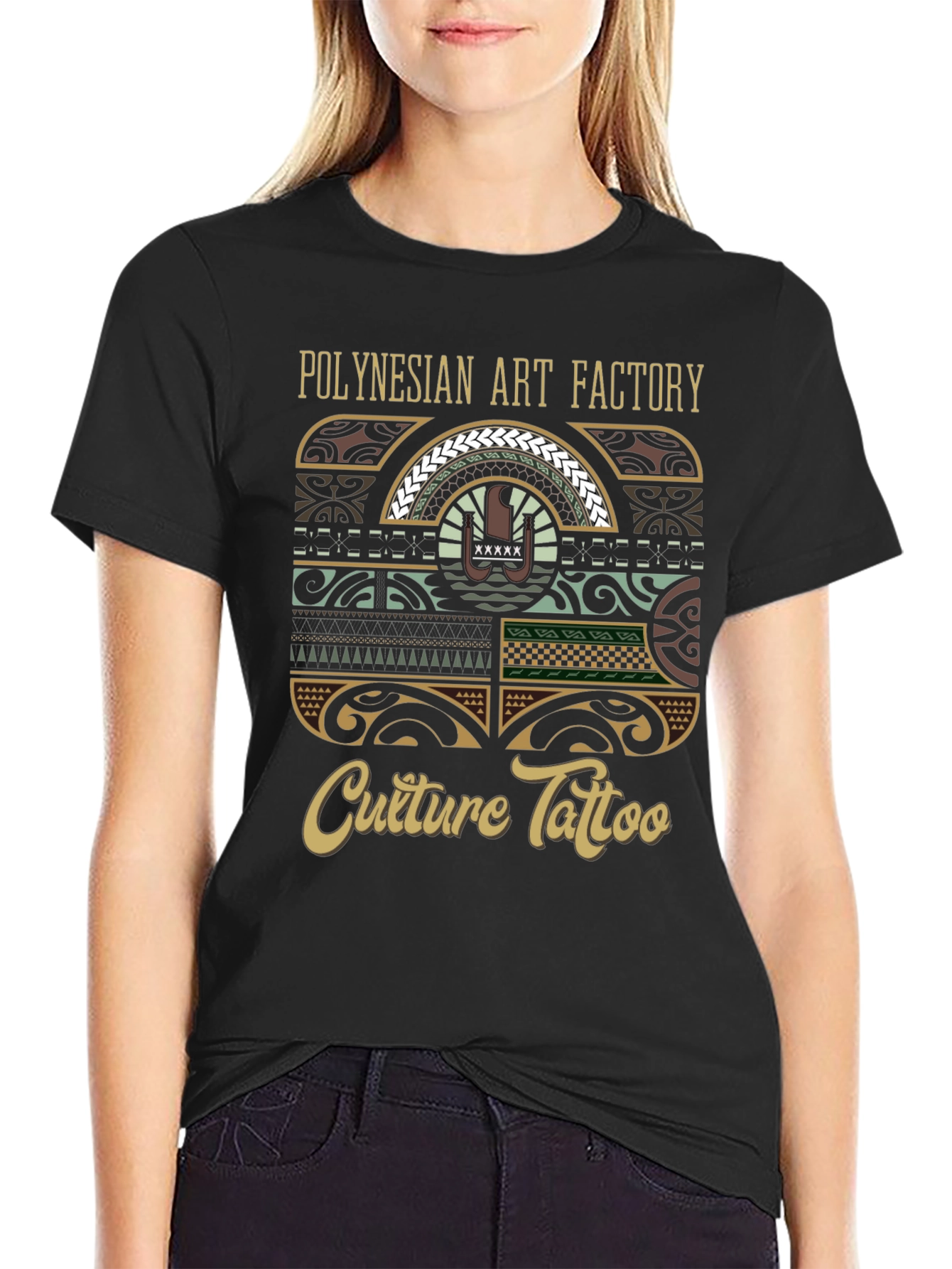 Polynesian Art Factory Culture Tattoo Graphic T-Shirt