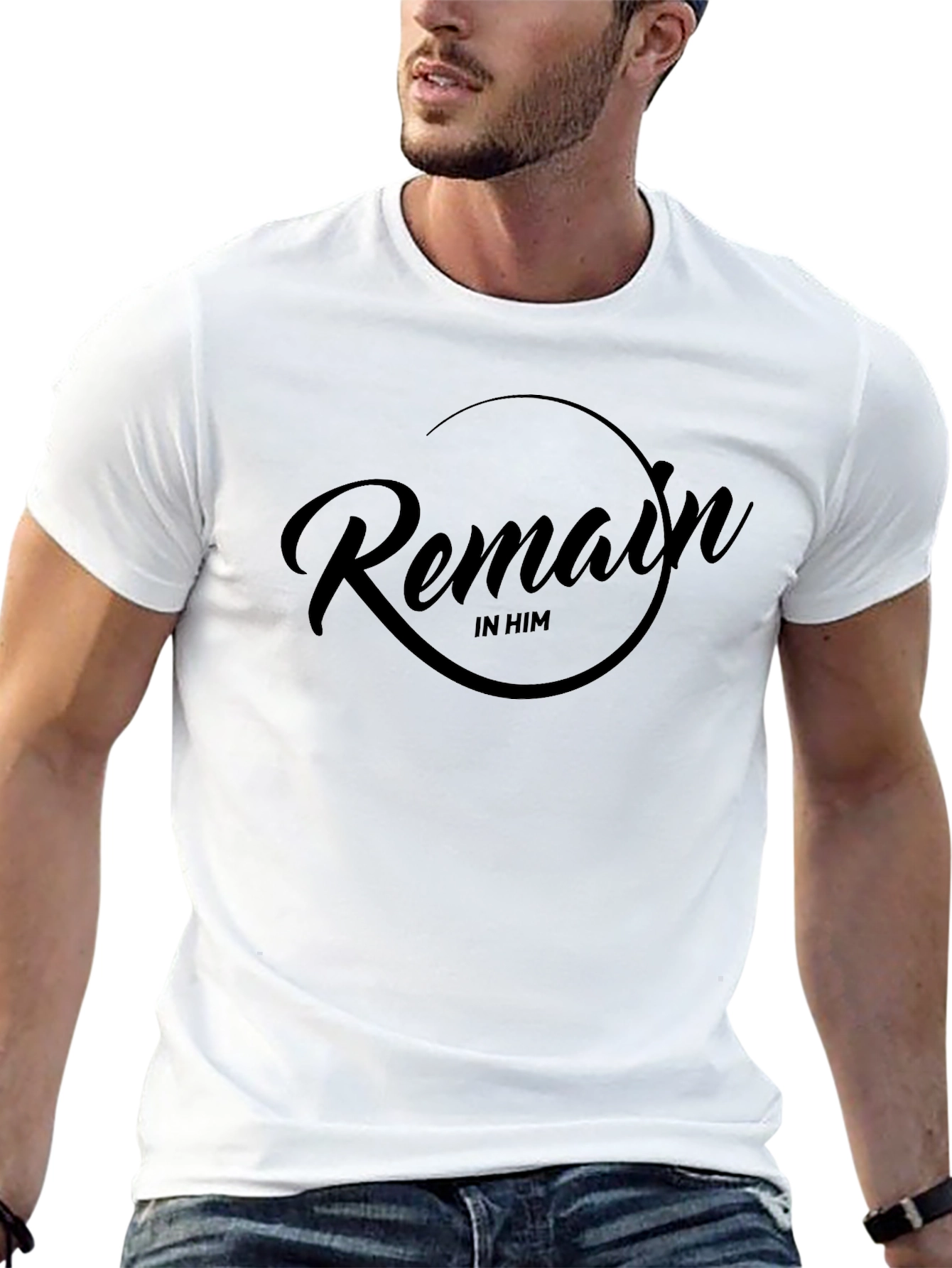 Remain in Him T-Shirt - Stylish Christian Apparel