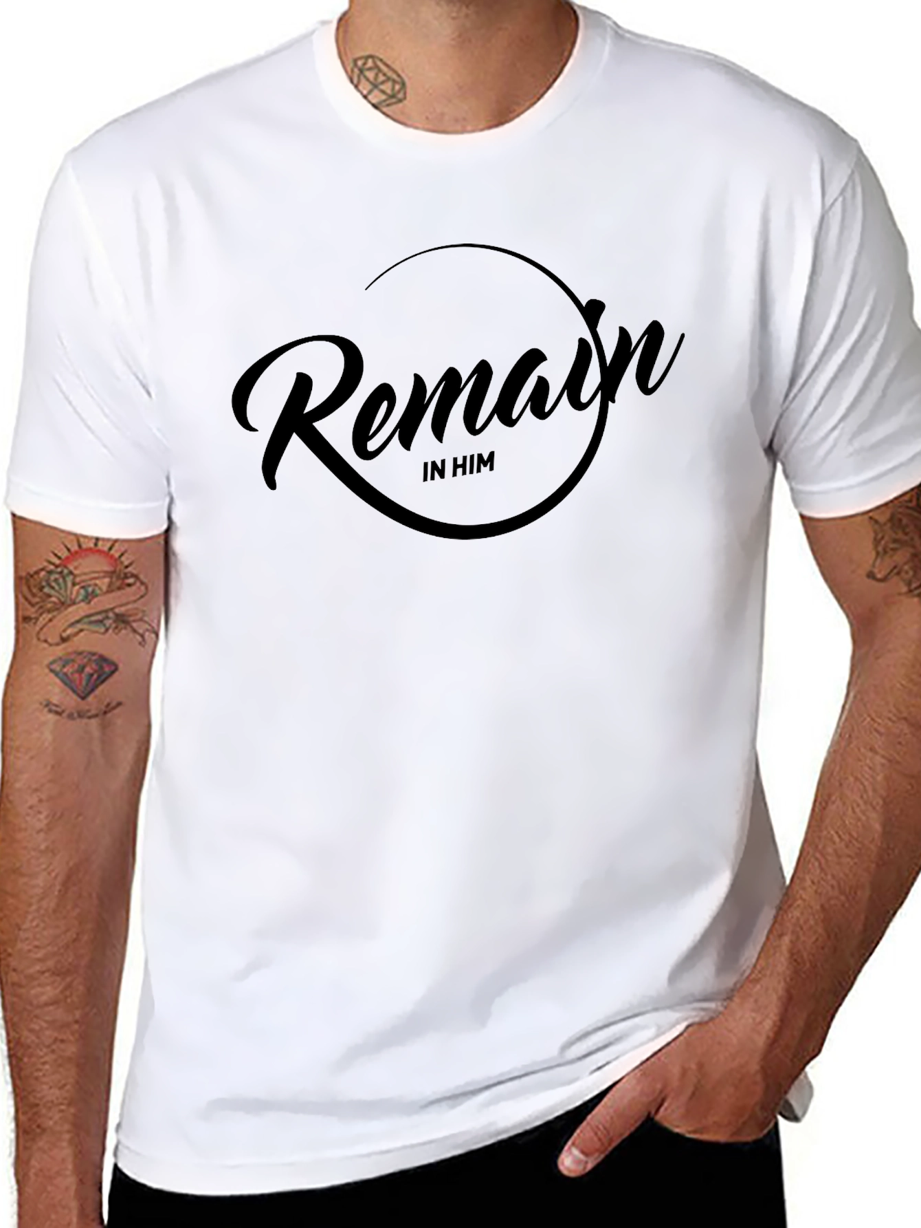 Remain in Him T-Shirt - Stylish Christian Apparel
