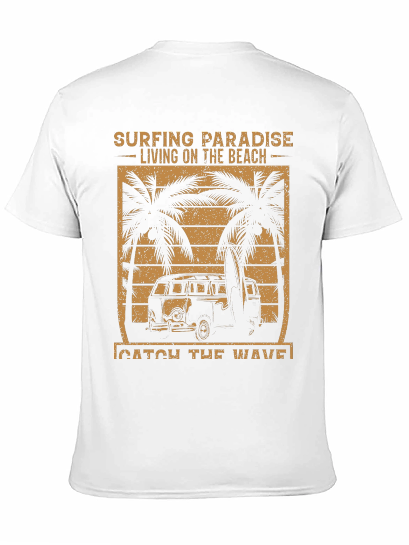 Surfing Paradise Beach Graphic T-Shirt