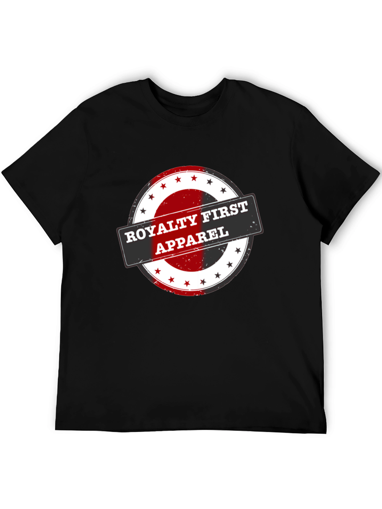 Royalty First Apparel Black Graphic T-Shirt