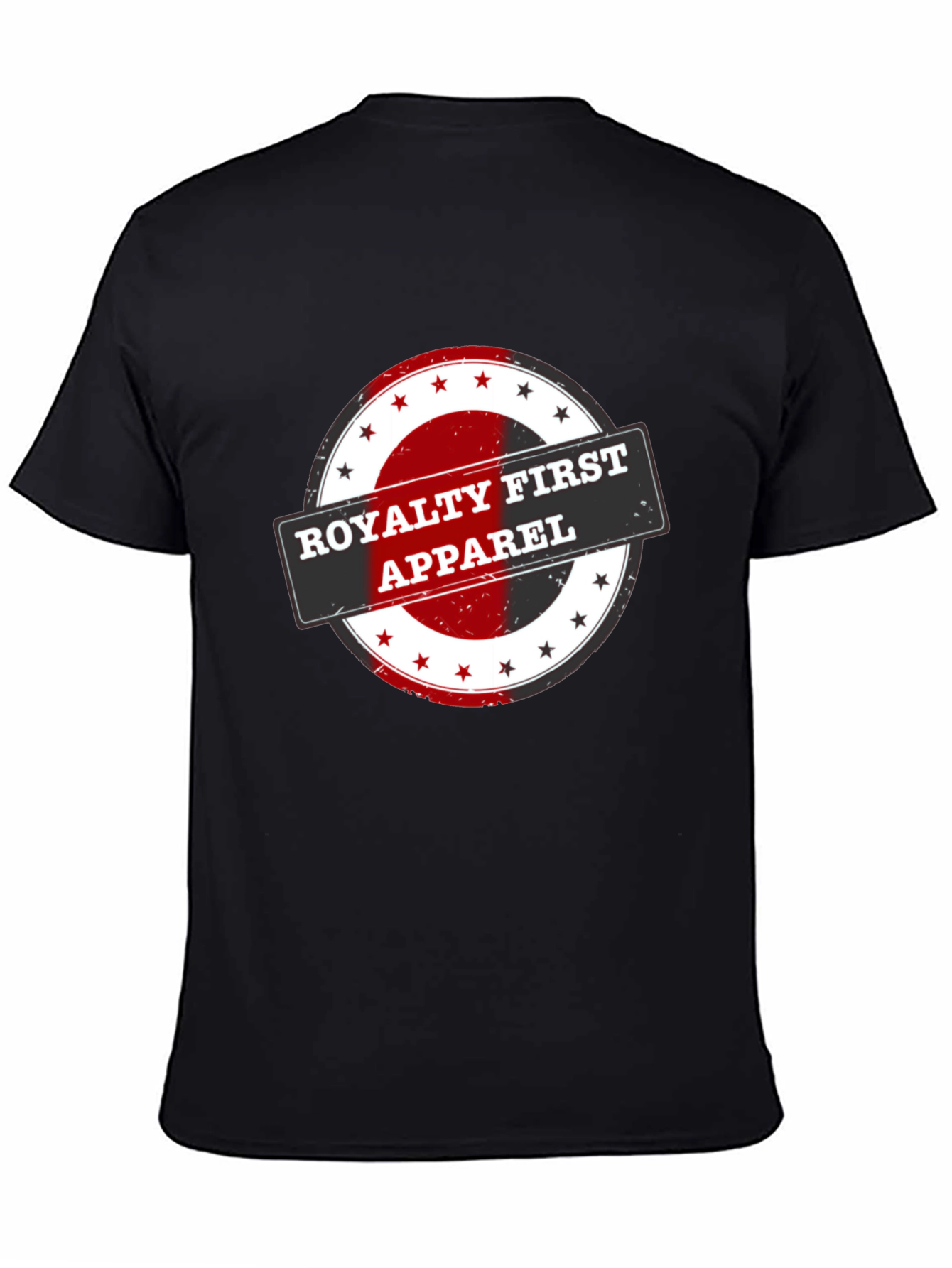 Royalty First Apparel Black Graphic T-Shirt