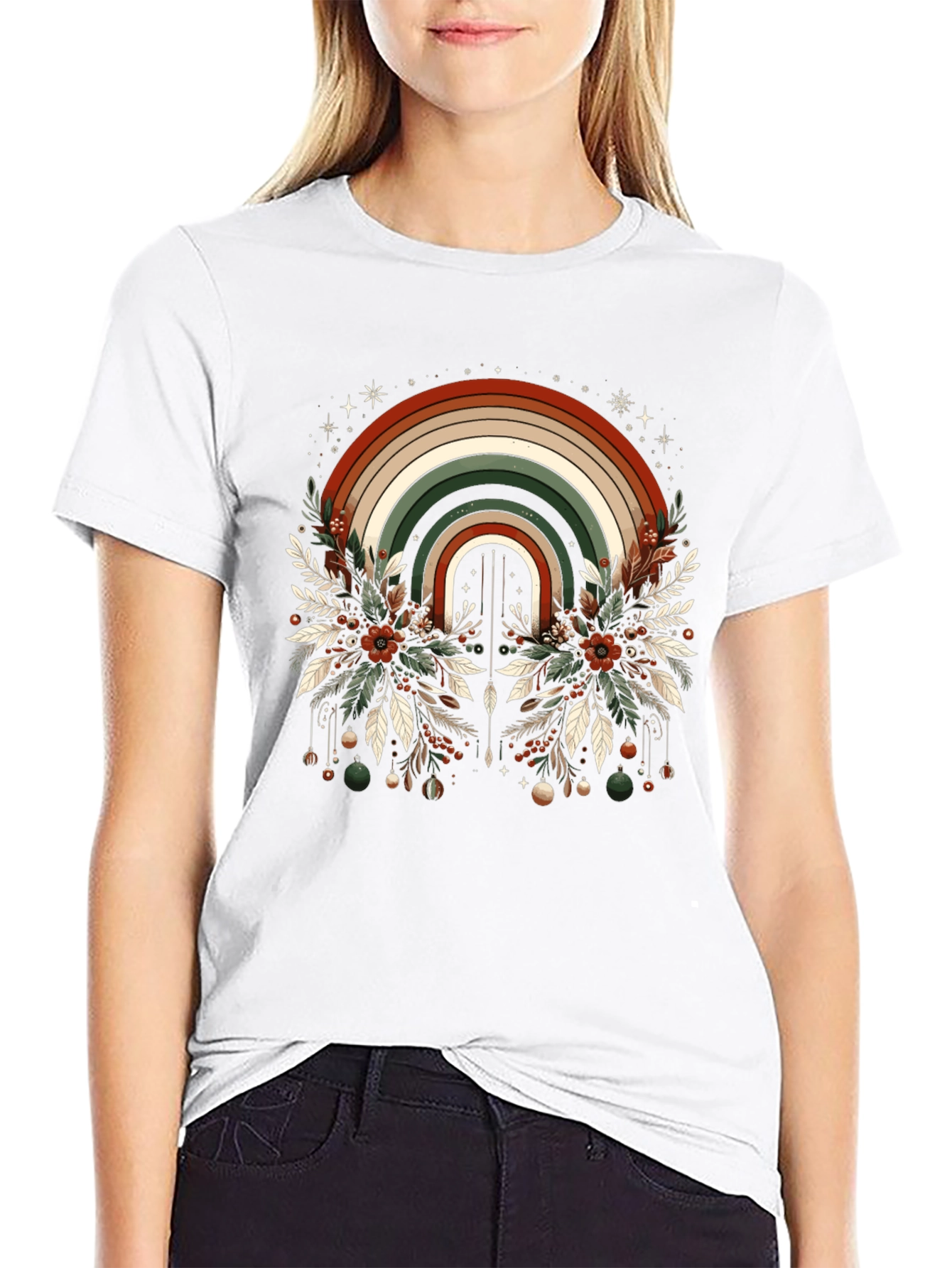 Festive Rainbow Graphic Tee