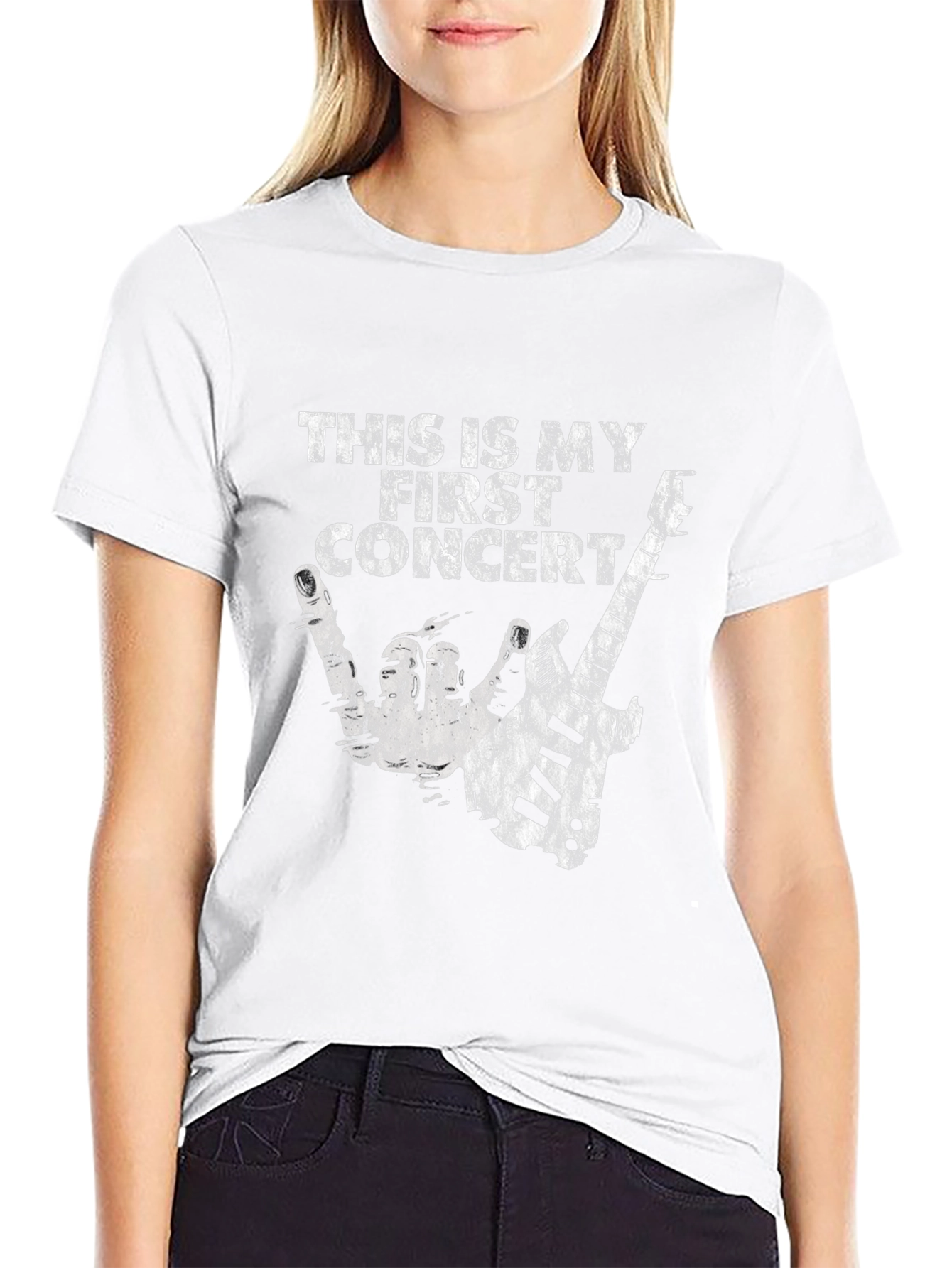 This Is My First Concert Black Graphic T-Shirt