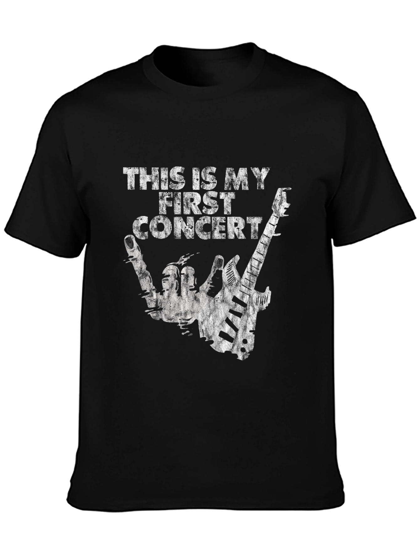 This Is My First Concert Black Graphic T-Shirt