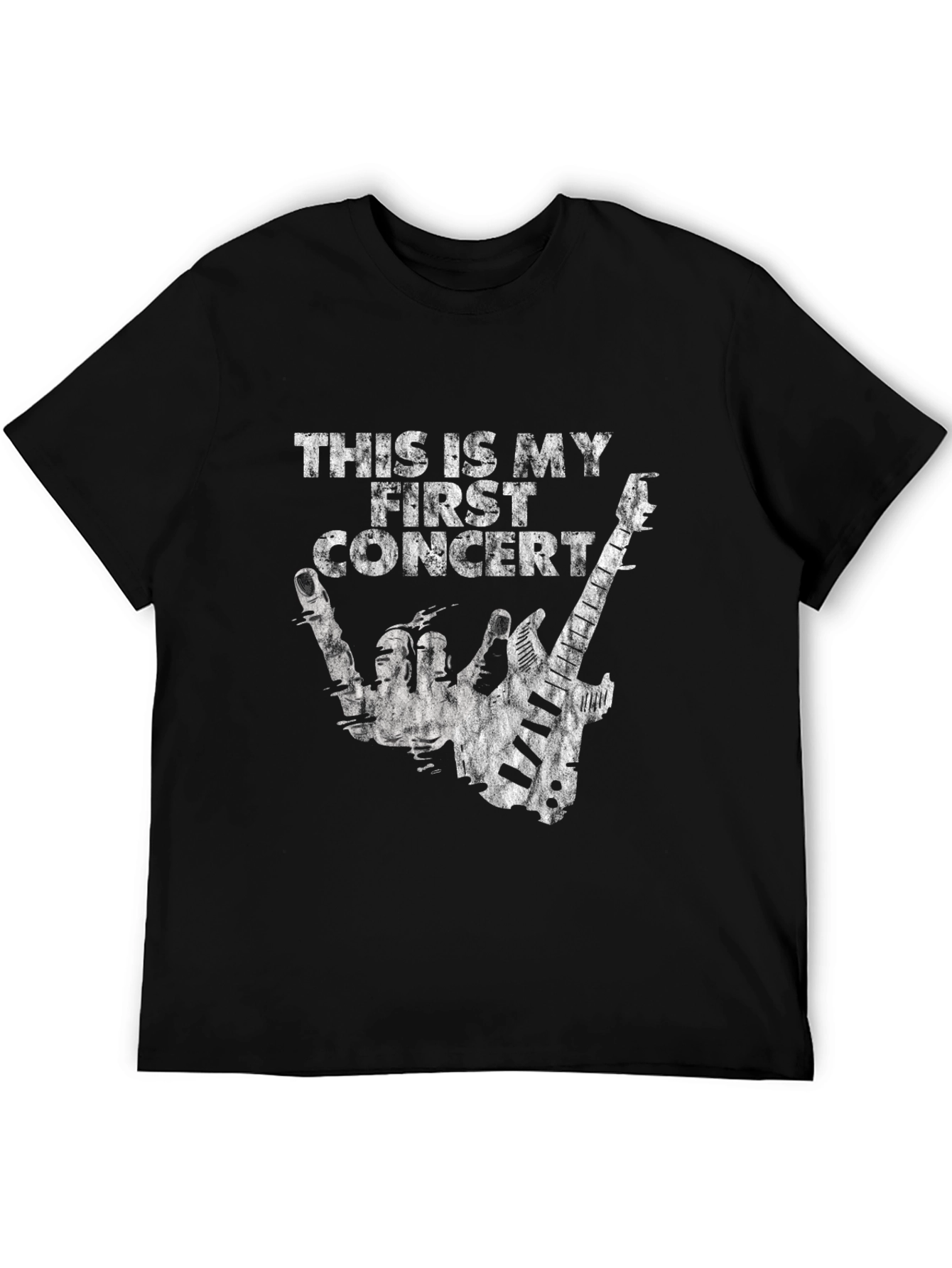 This Is My First Concert Black Graphic T-Shirt