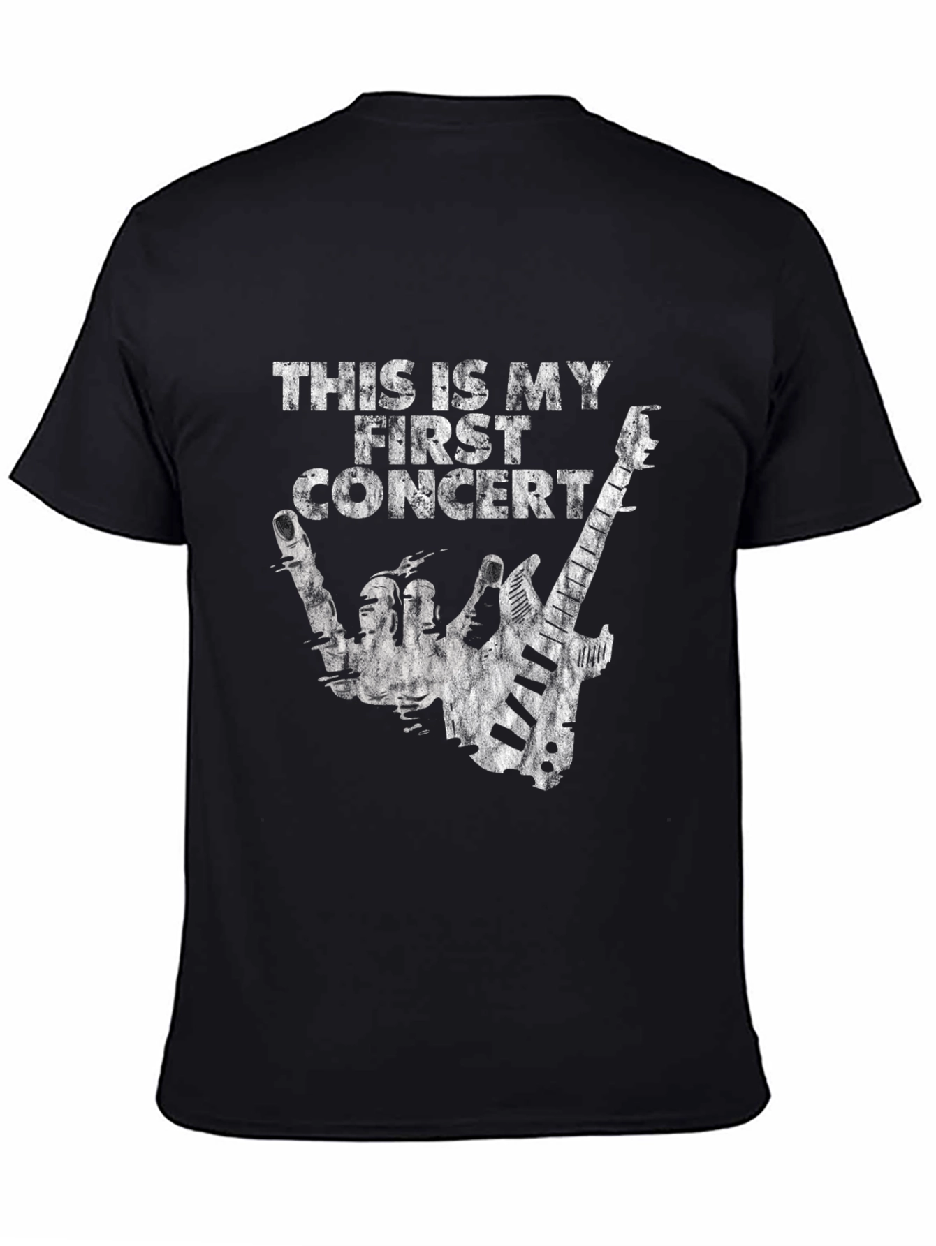 This Is My First Concert Black Graphic T-Shirt
